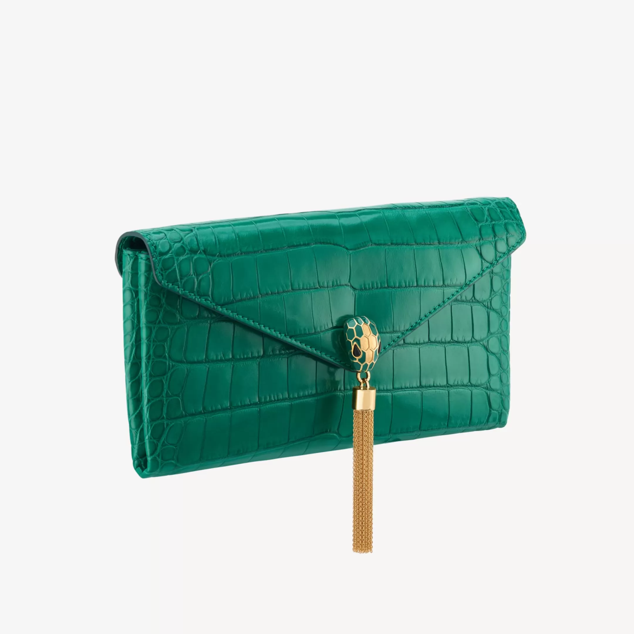 BVLGARI Serpenti Clutch Grun Fashion