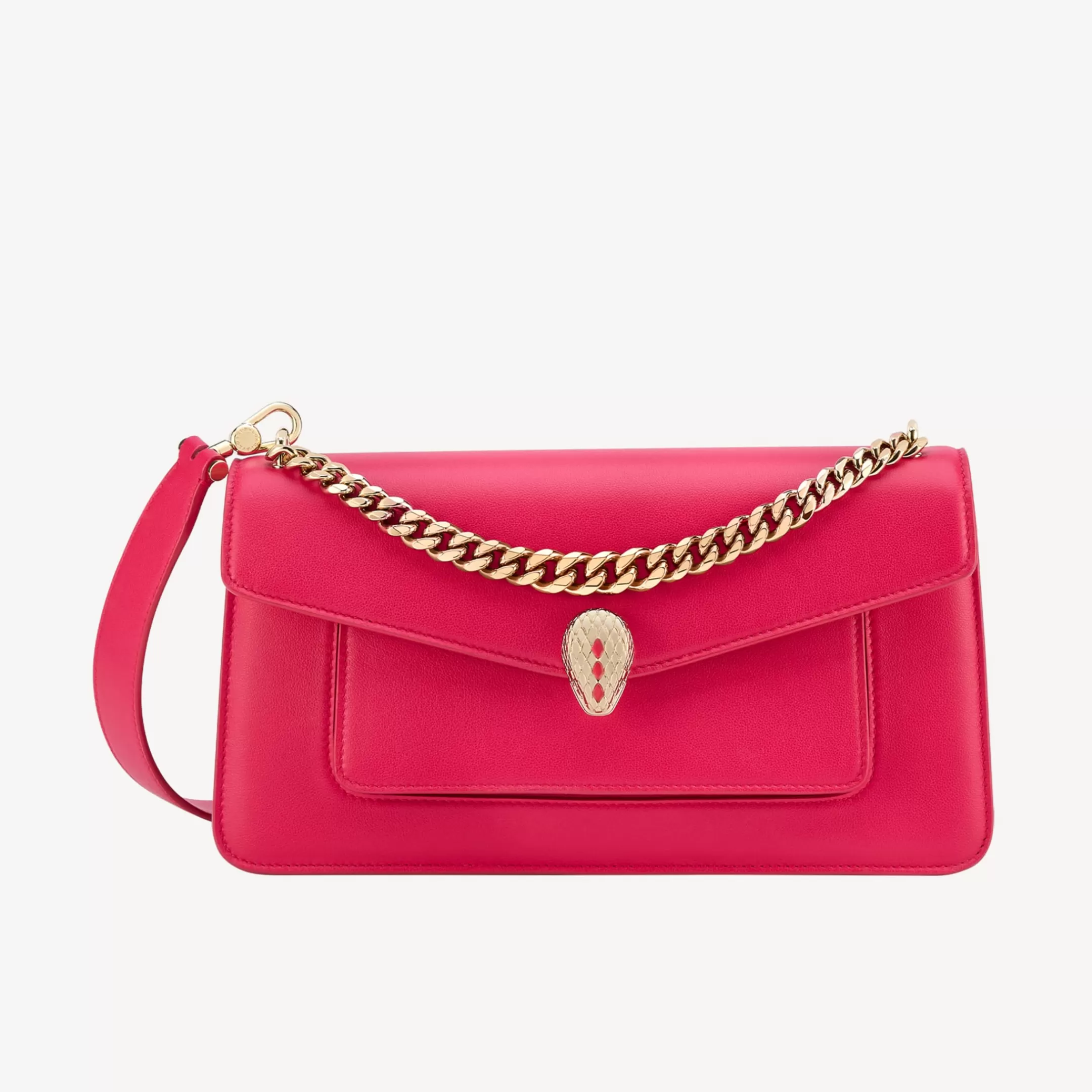BVLGARI Serpenti East-West Maxi Chain Schultertasche Rosa Best