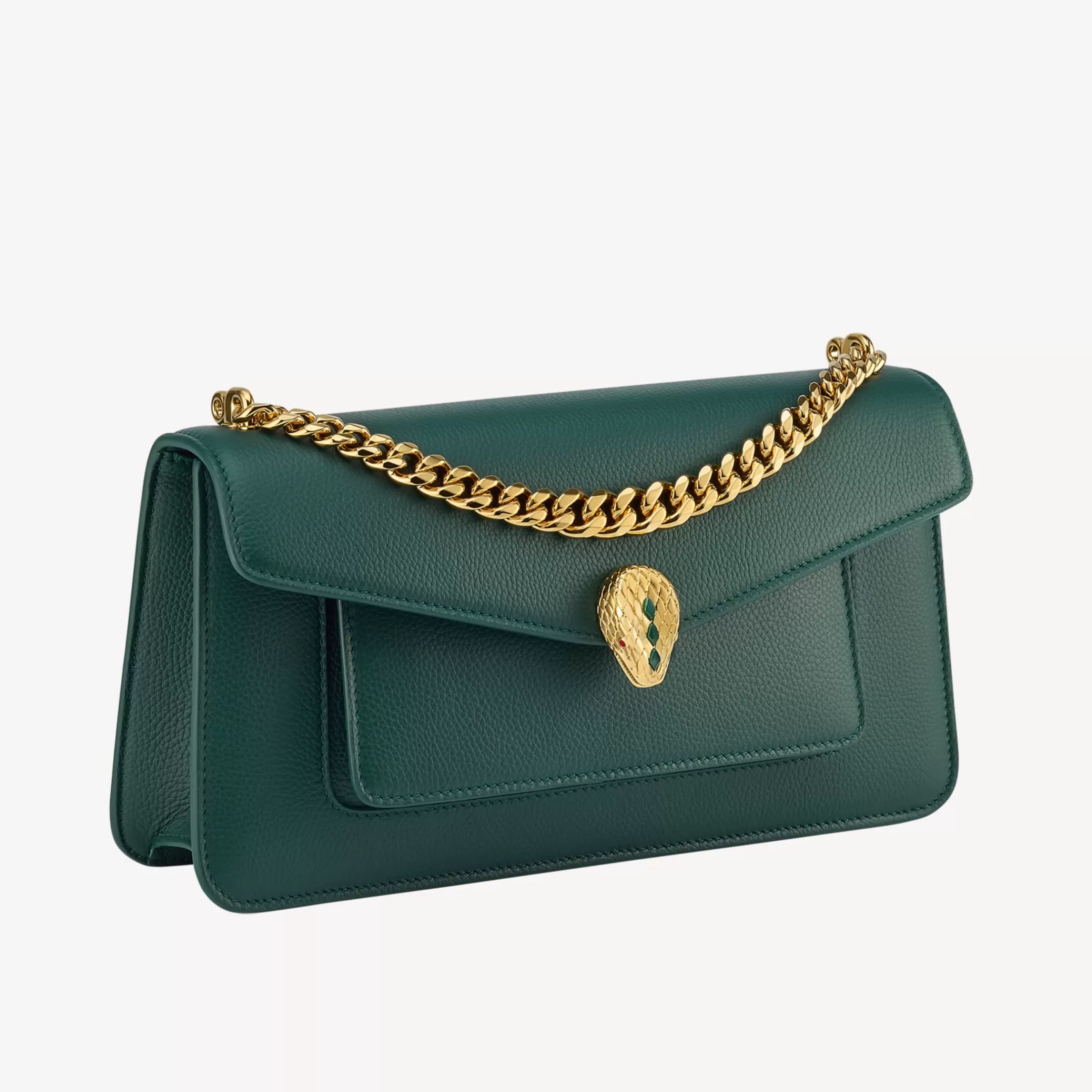 BVLGARI Serpenti East-West Maxi Chain Schultertasche Grun Sale
