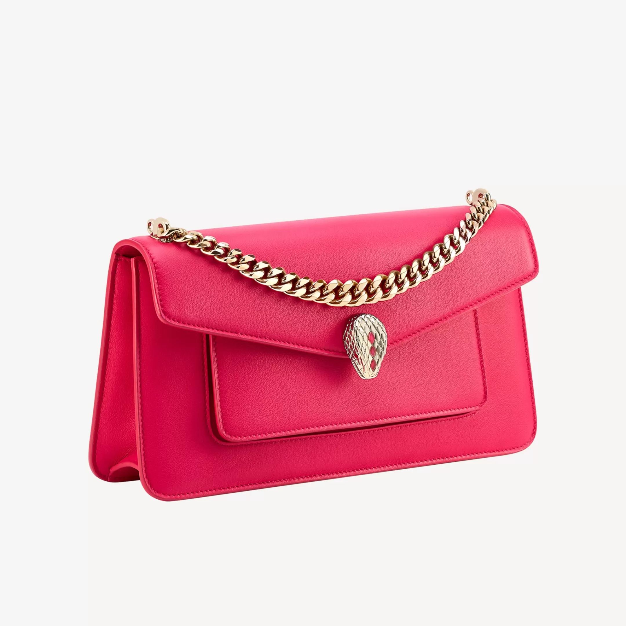BVLGARI Serpenti East-West Maxi Chain Schultertasche Rosa Best