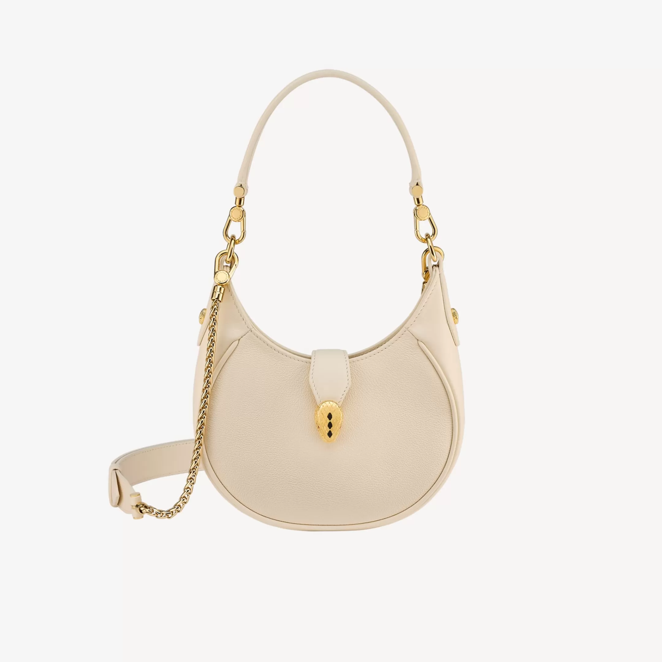 BVLGARI Serpenti Ellipse Crossbody-Tasche Elfenbein Cheap