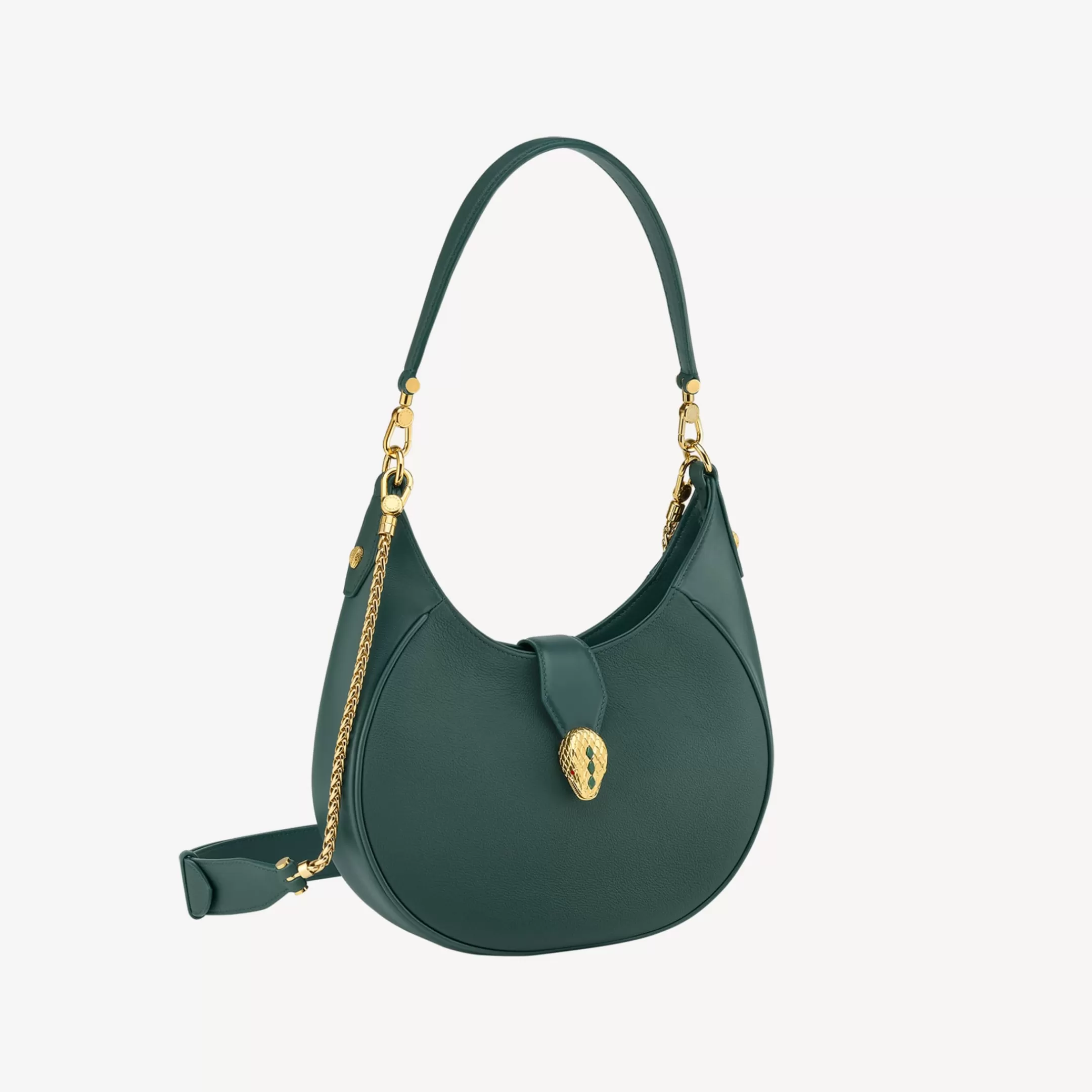 BVLGARI Serpenti Ellipse Schultertasche Grun Flash Sale