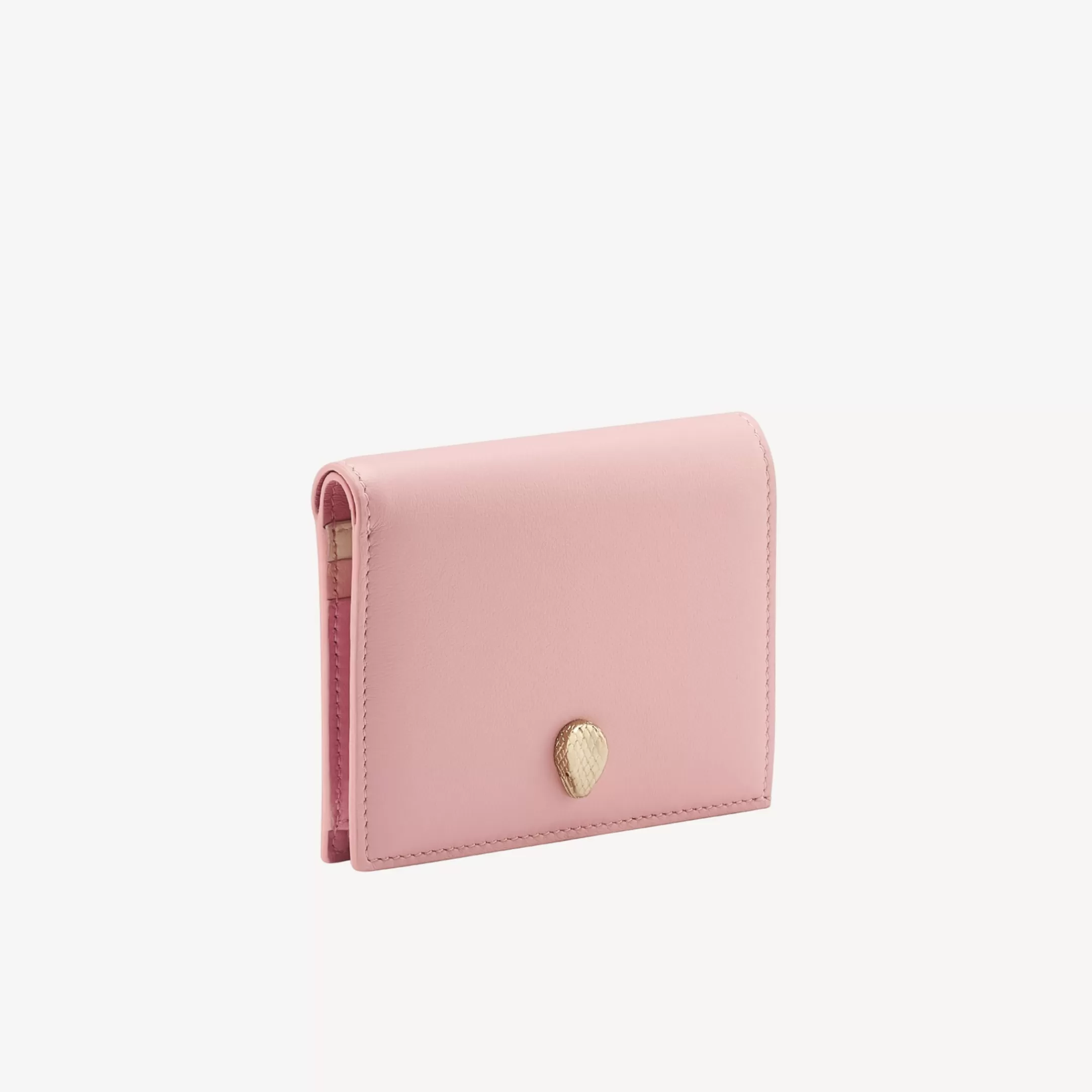 BVLGARI Serpenti Forever Bifold Portemonnaie Rosa New