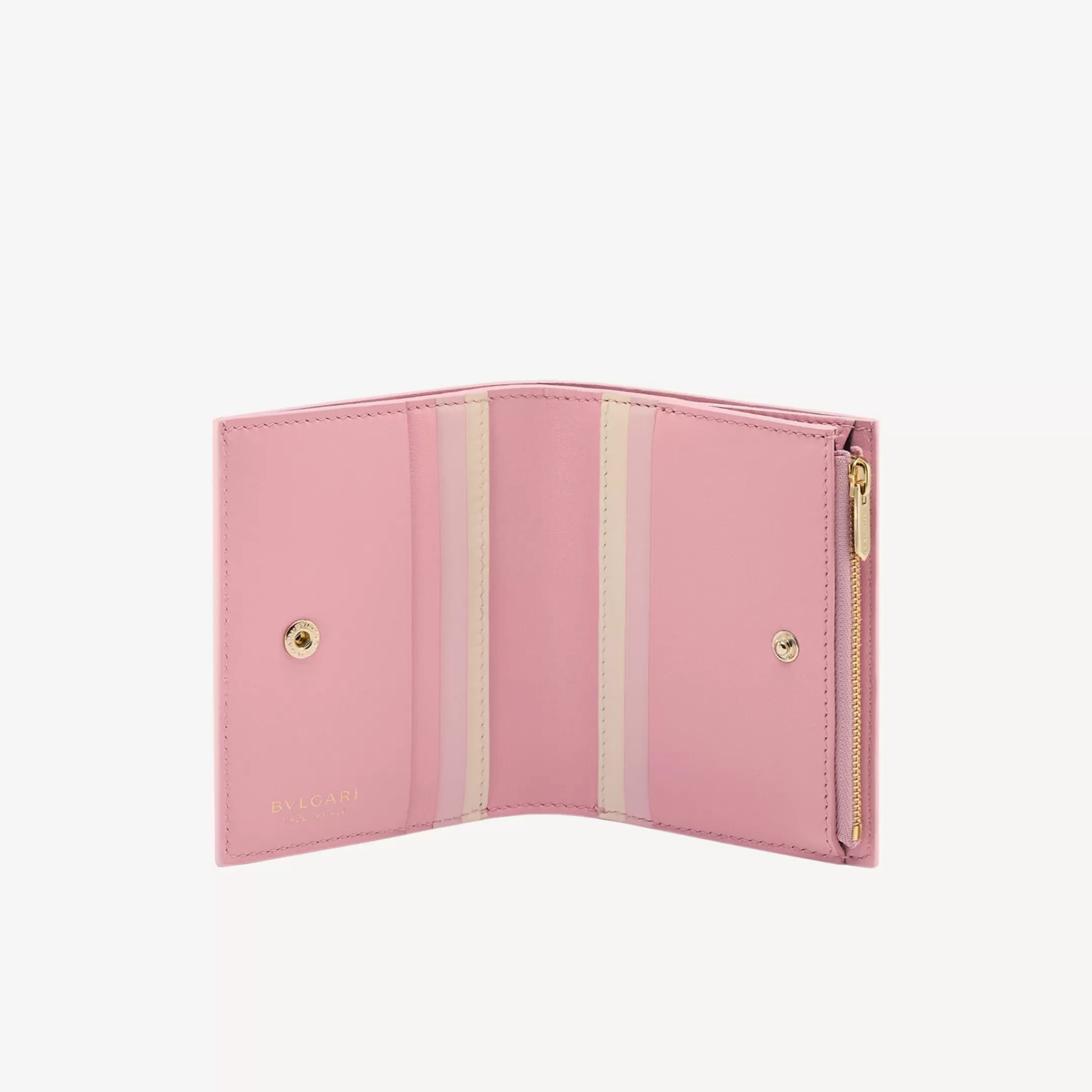 BVLGARI Serpenti Forever Bifold Portemonnaie Rosa New