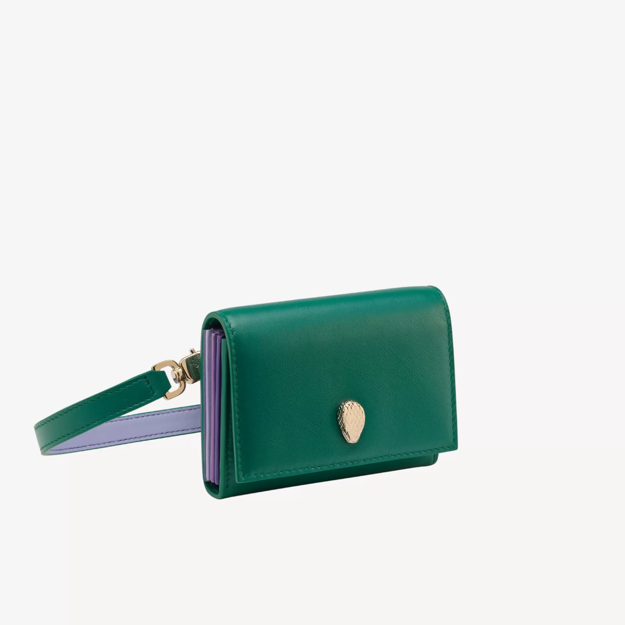 BVLGARI Serpenti Forever Crossbody-Kartenetui Grun Clearance