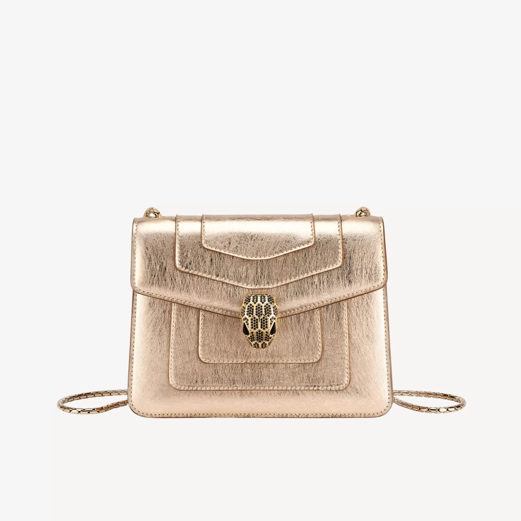 BVLGARI Serpenti Forever Crossbody-Tasche Helles Gold Fashion