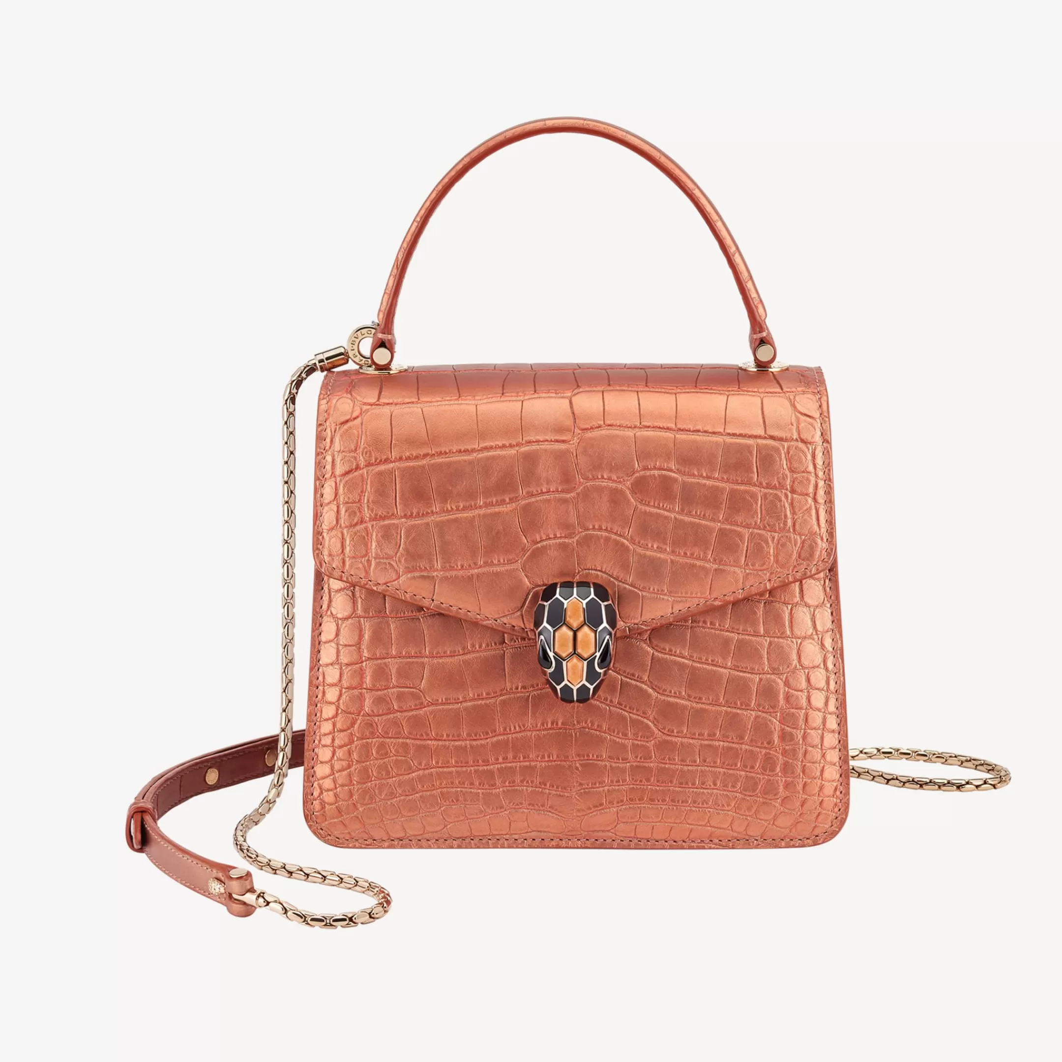 BVLGARI Serpenti Forever Crossbody-Tasche Orange Clearance