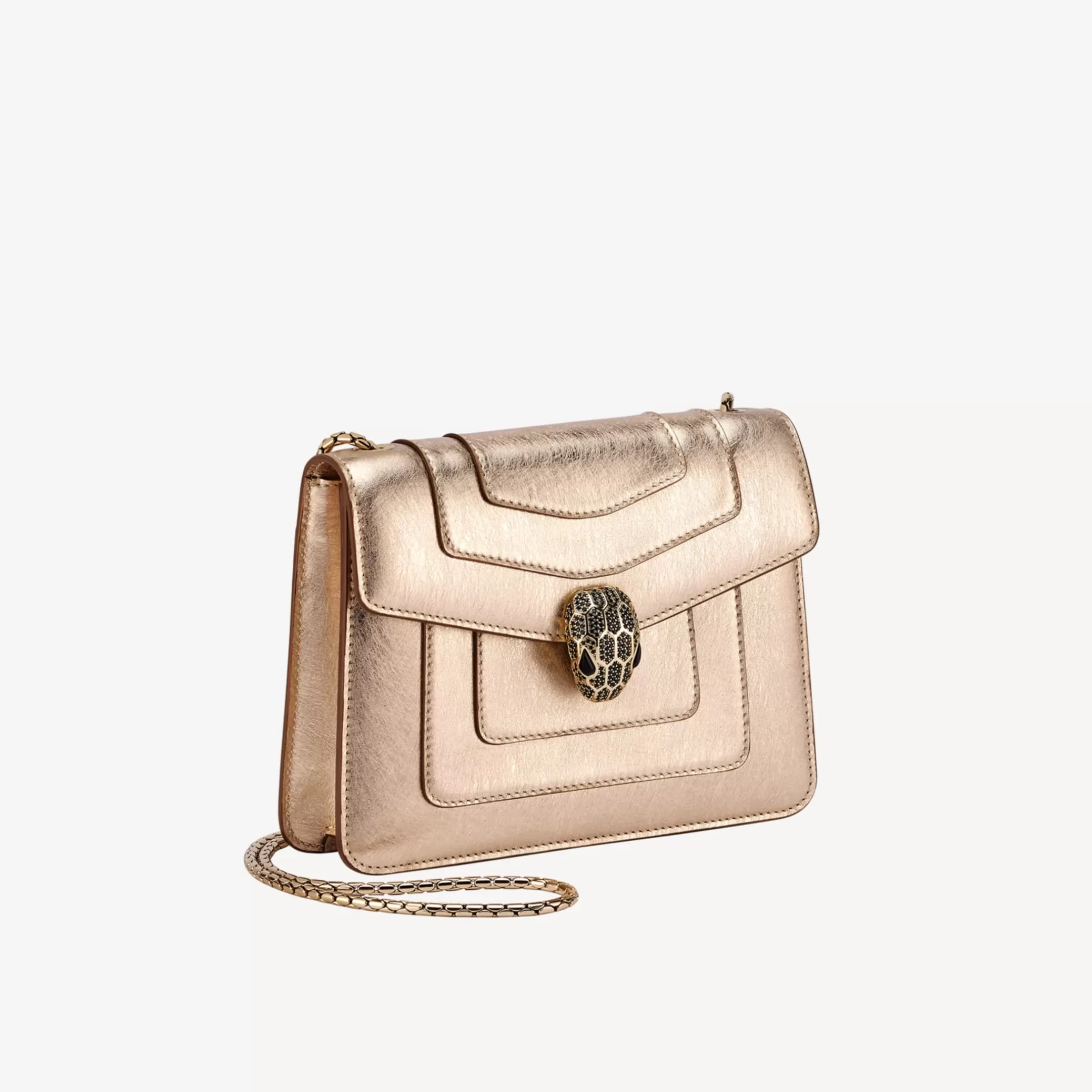 BVLGARI Serpenti Forever Crossbody-Tasche Helles Gold Fashion