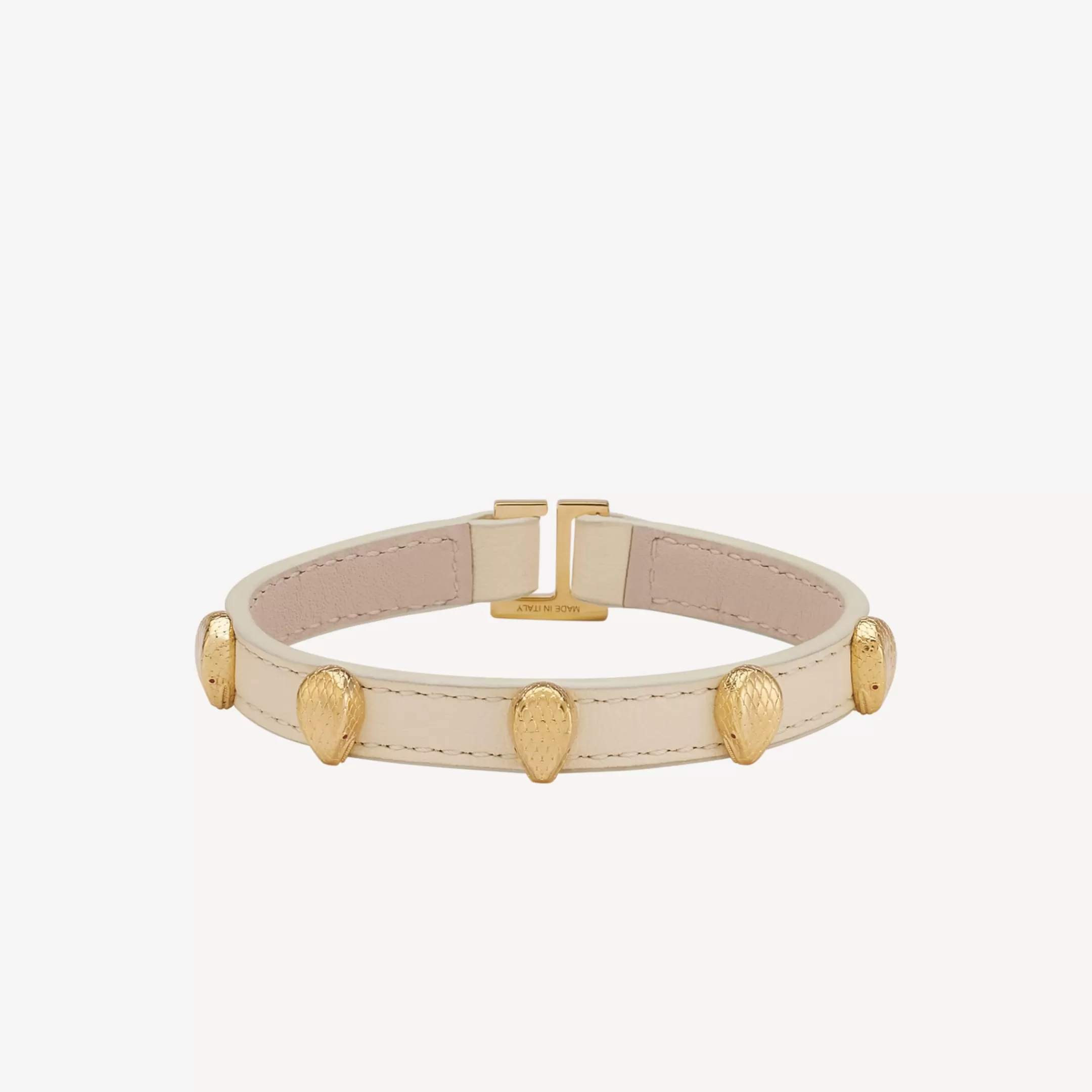 BVLGARI Serpenti Forever Lederarmband Elfenbein Online