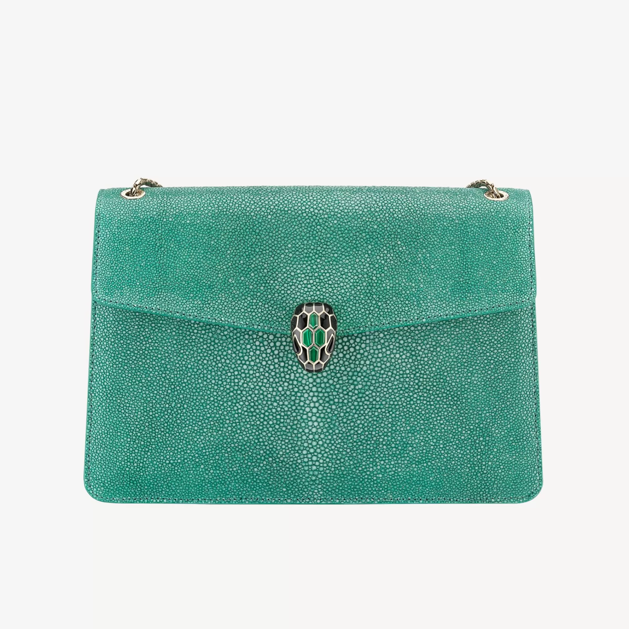 BVLGARI Serpenti Forever Schultertasche Grun Flash Sale