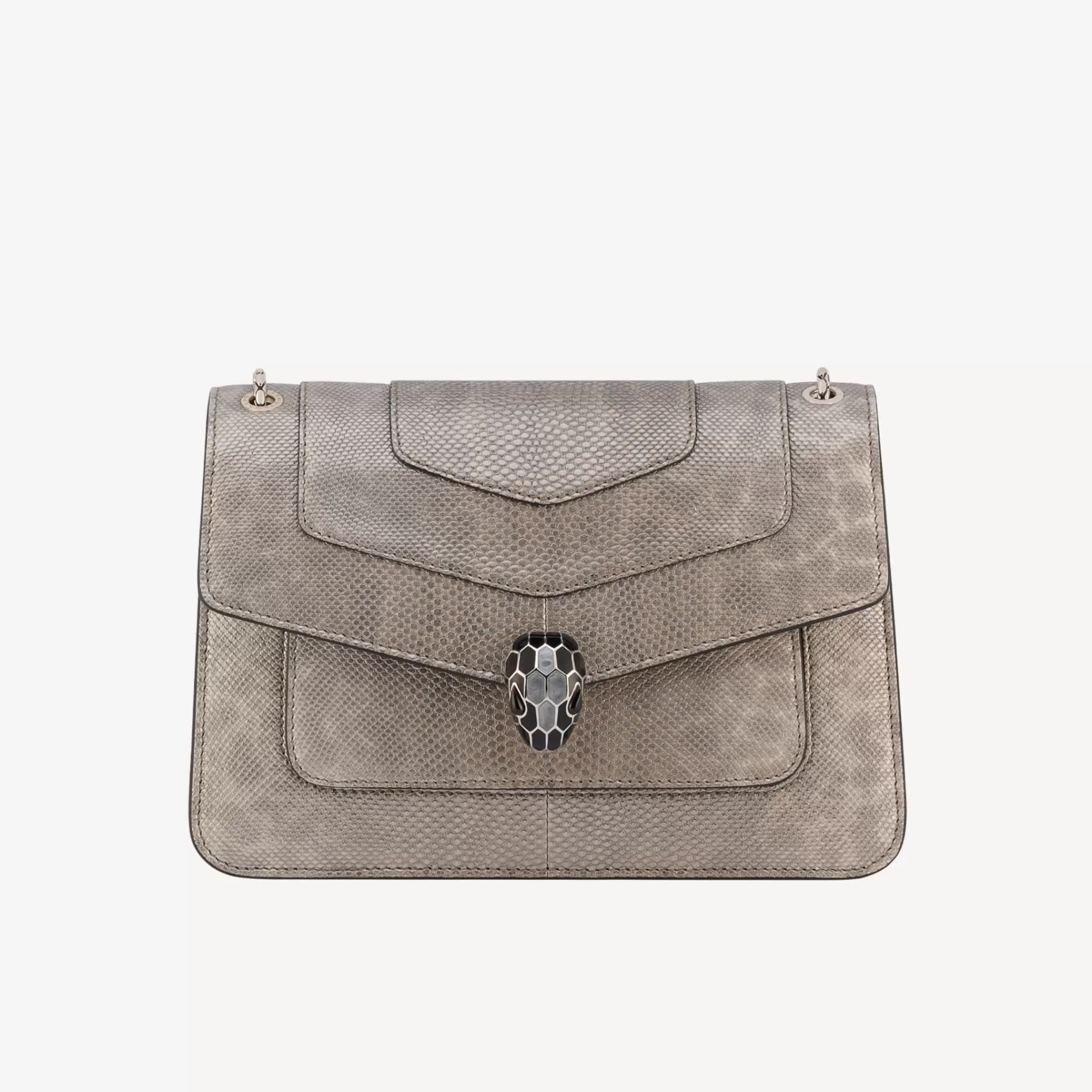 BVLGARI Serpenti Forever Schultertasche Silber Clearance