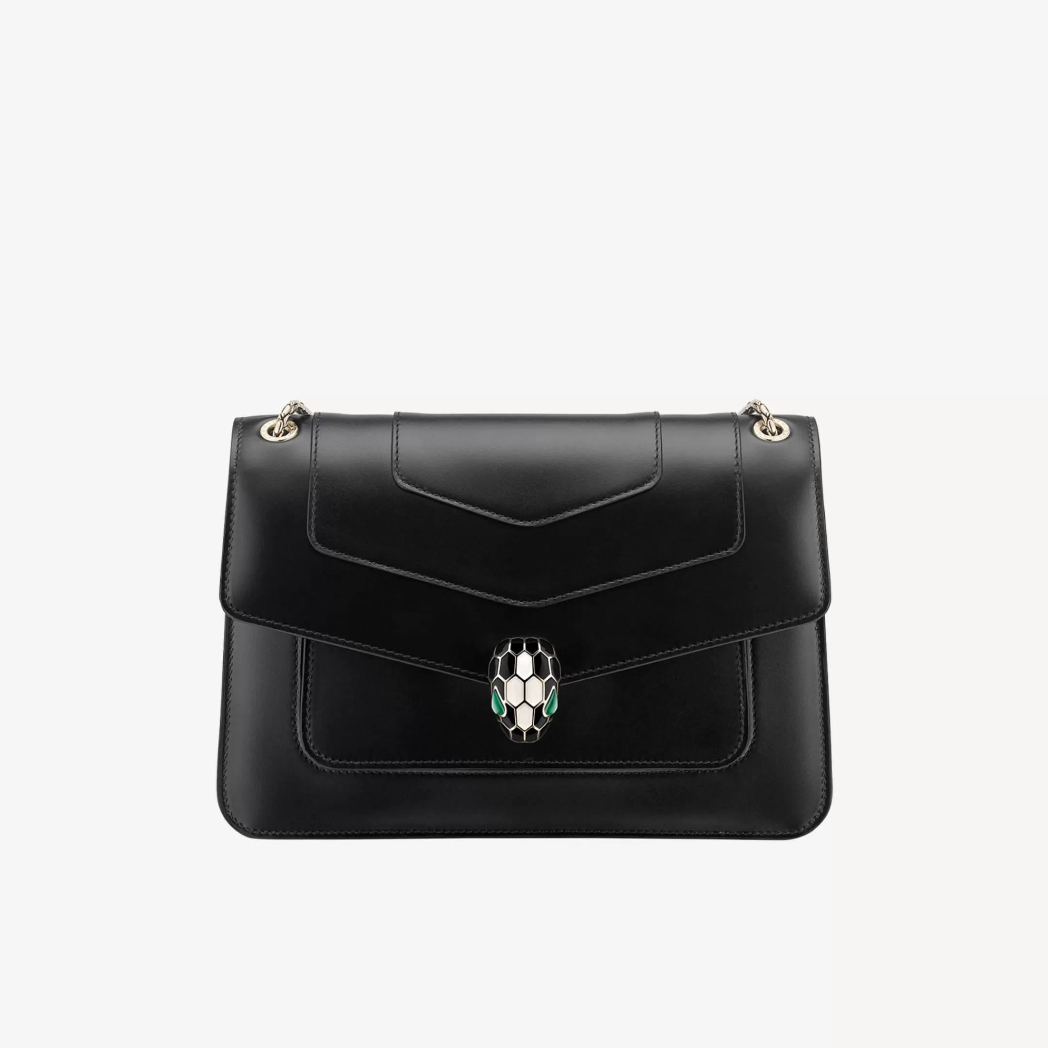 BVLGARI Serpenti Forever Schultertasche Schwarz Cheap