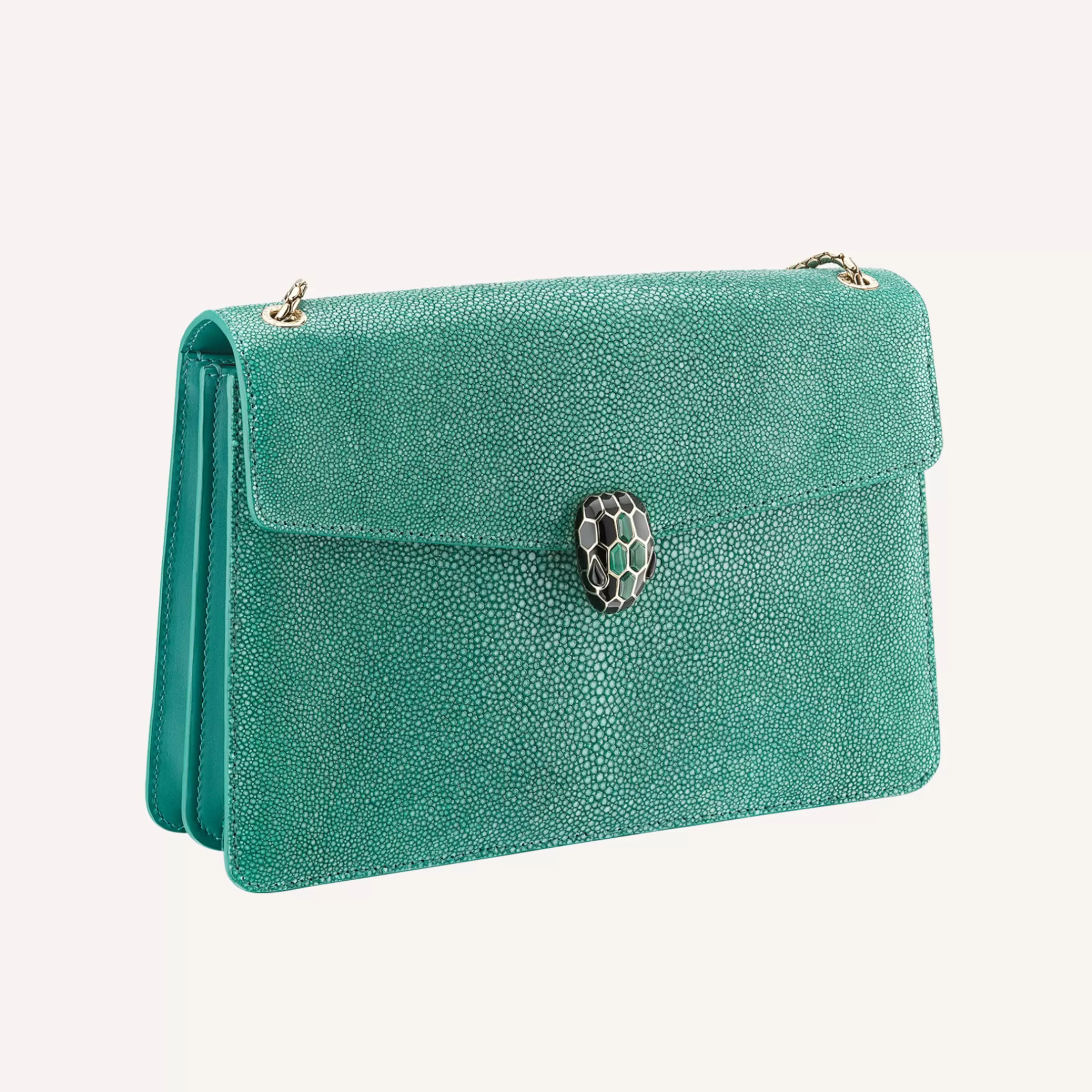 BVLGARI Serpenti Forever Schultertasche Grun Flash Sale