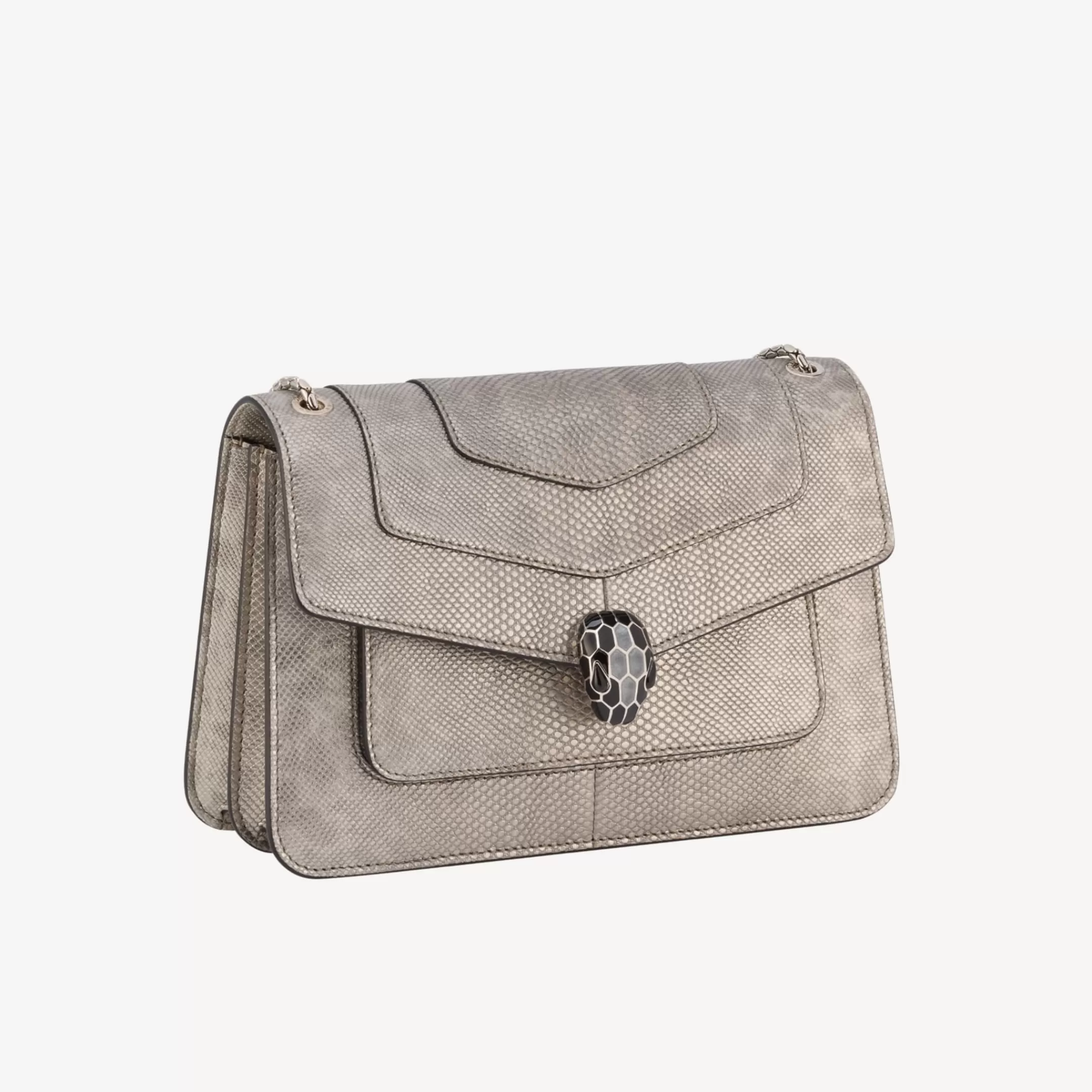 BVLGARI Serpenti Forever Schultertasche Silber Clearance