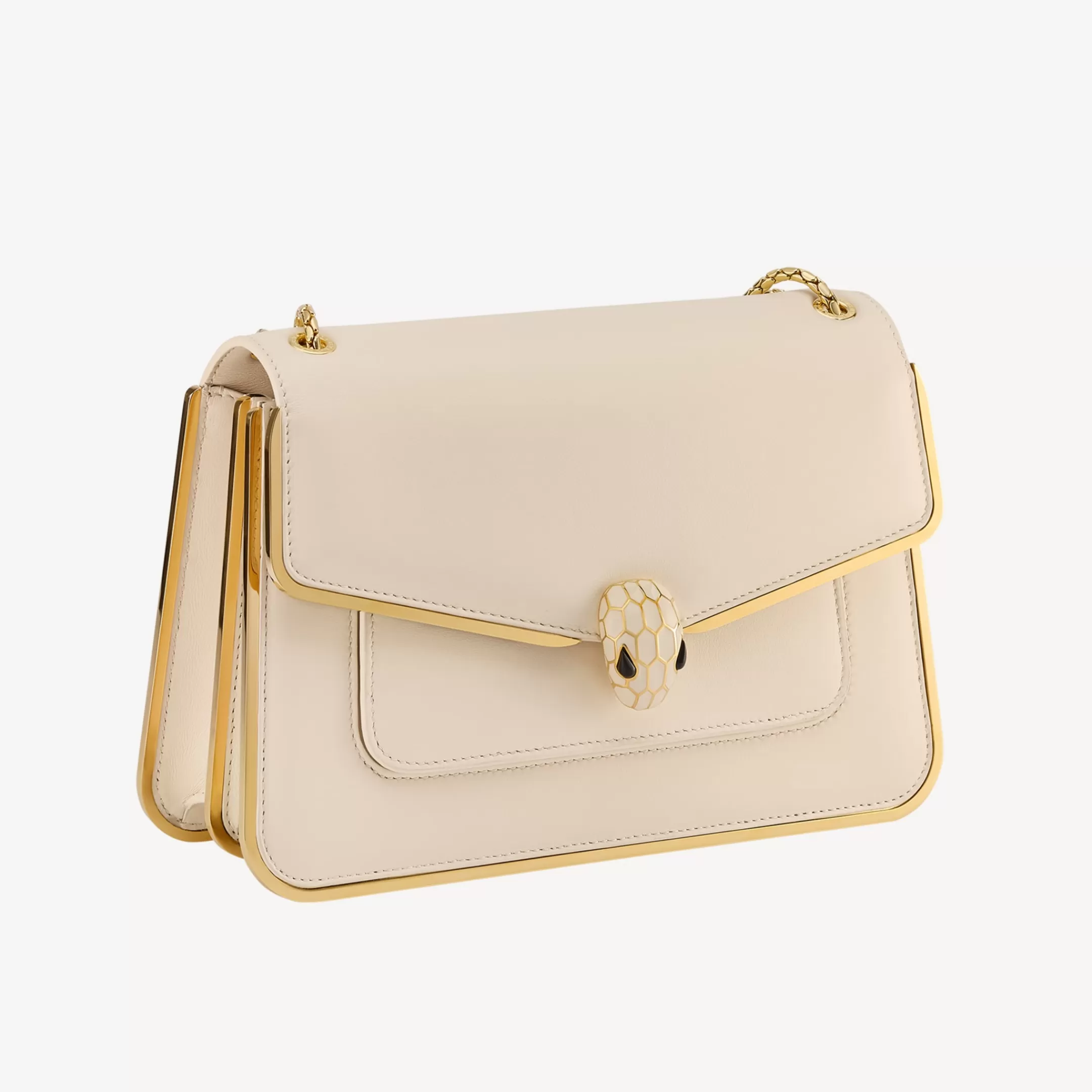 BVLGARI Serpenti Forever Schultertasche Elfenbein Best