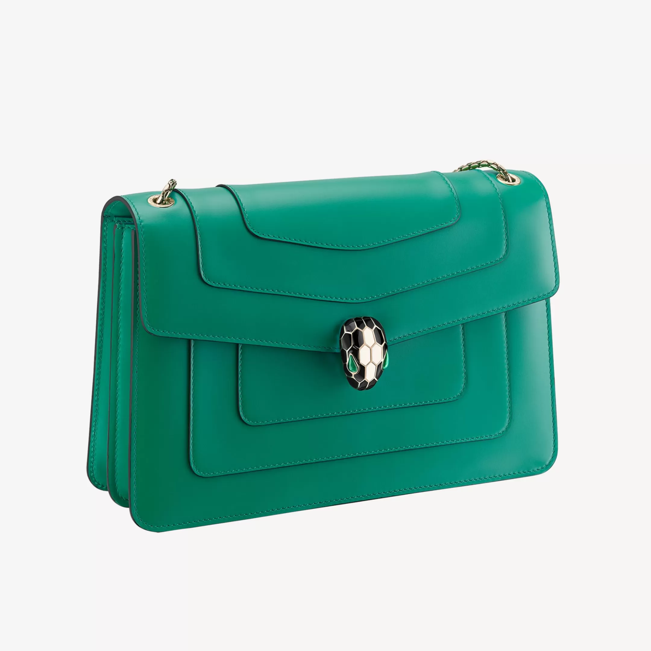 BVLGARI Serpenti Forever Schultertasche Grun Discount