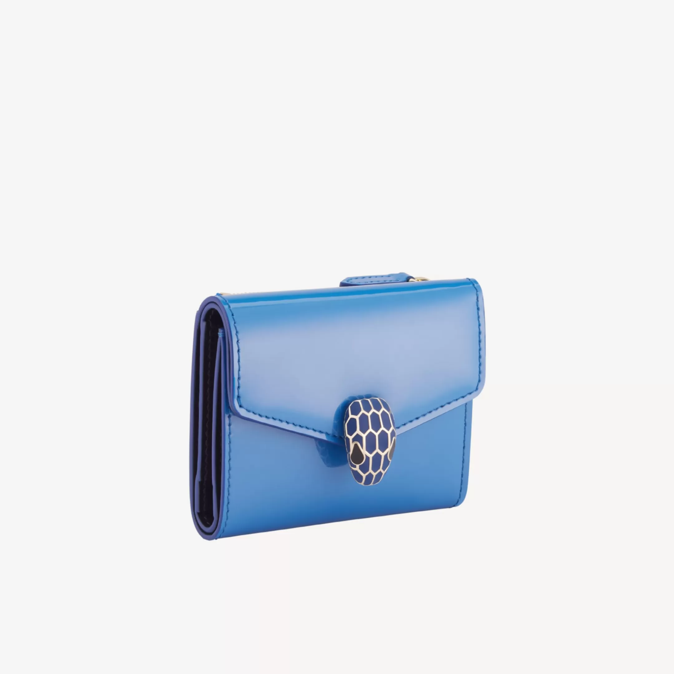 BVLGARI Serpenti Forever Trifold Portemonnaie Blau Online