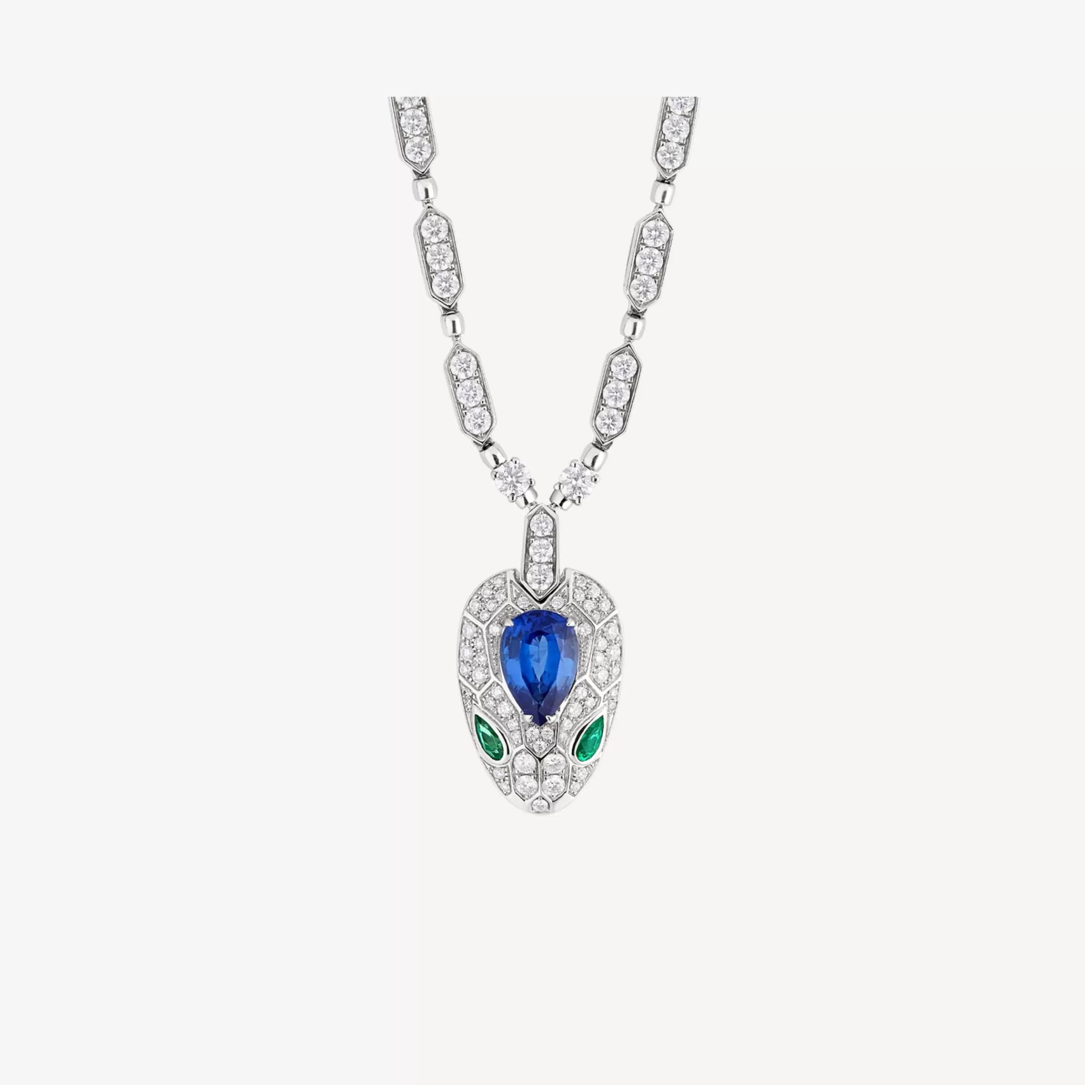 BVLGARI Serpenti Halskette Blau/Grun Cheap