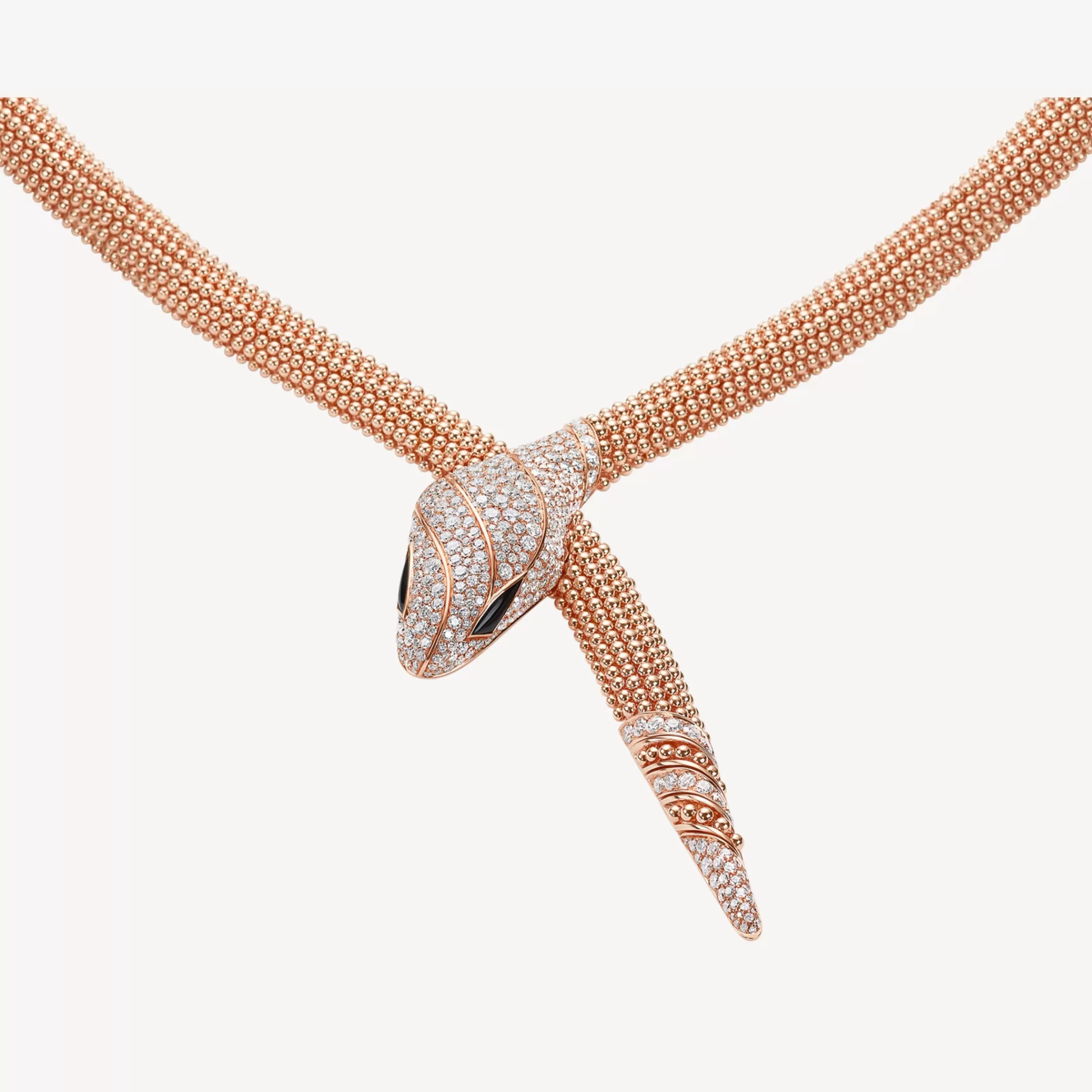 BVLGARI Serpenti Halskette Schwarz Hot