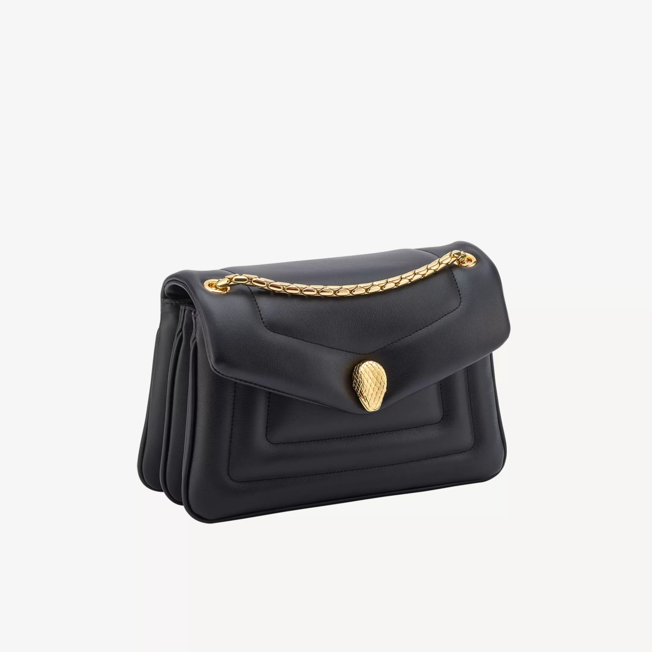 BVLGARI Serpenti Reverse Schultertasche Schwarz Store