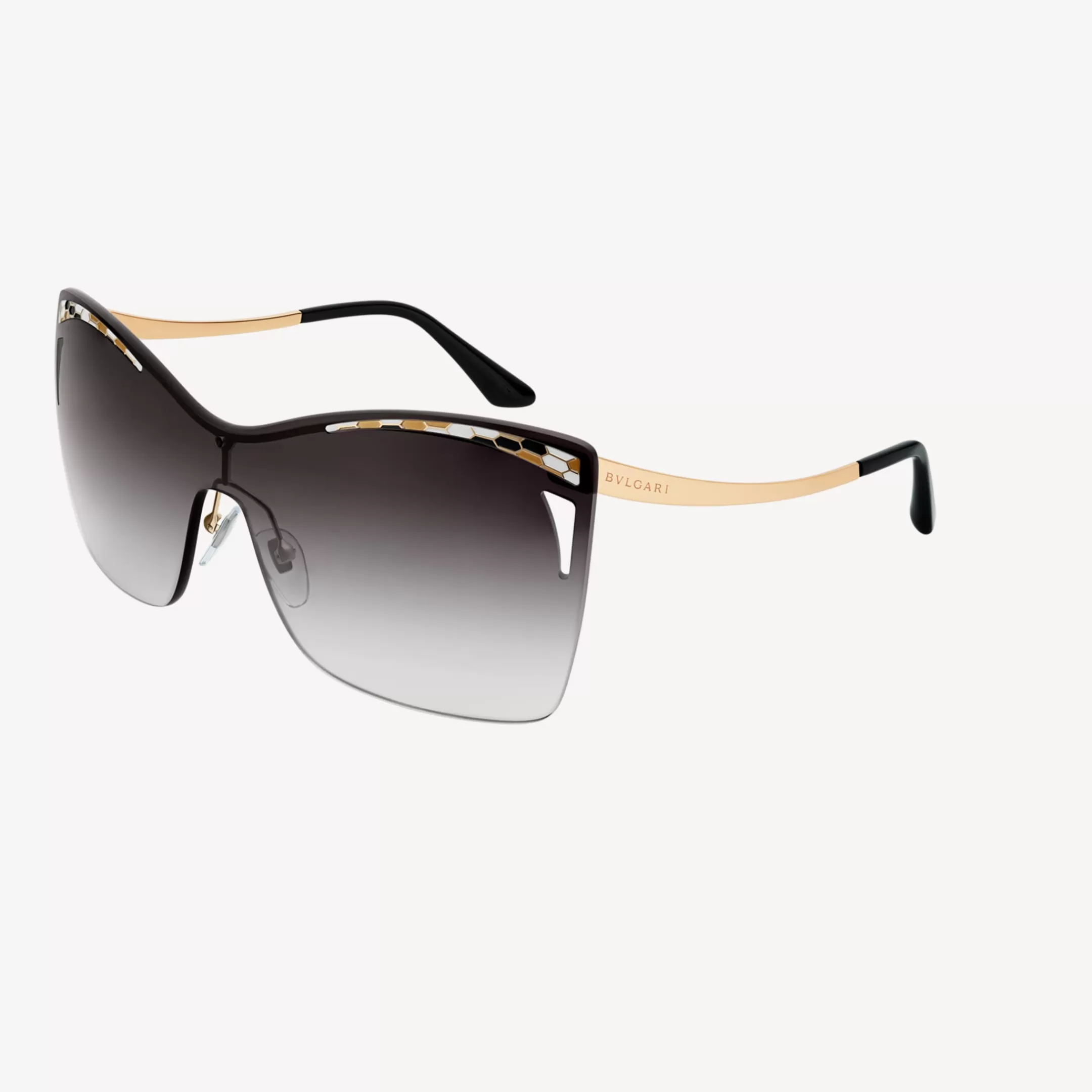BVLGARI Serpenti Sonnenbrille Schwarz New