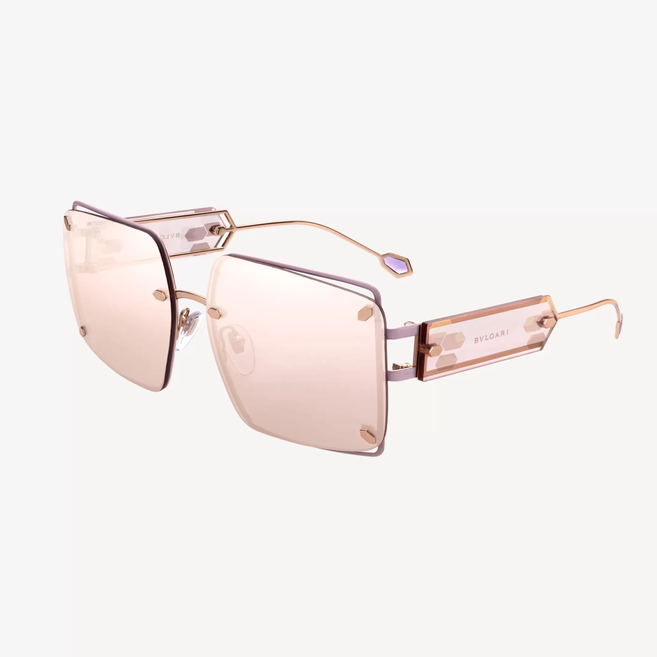 BVLGARI Serpenti Sonnenbrille Rosa Clearance