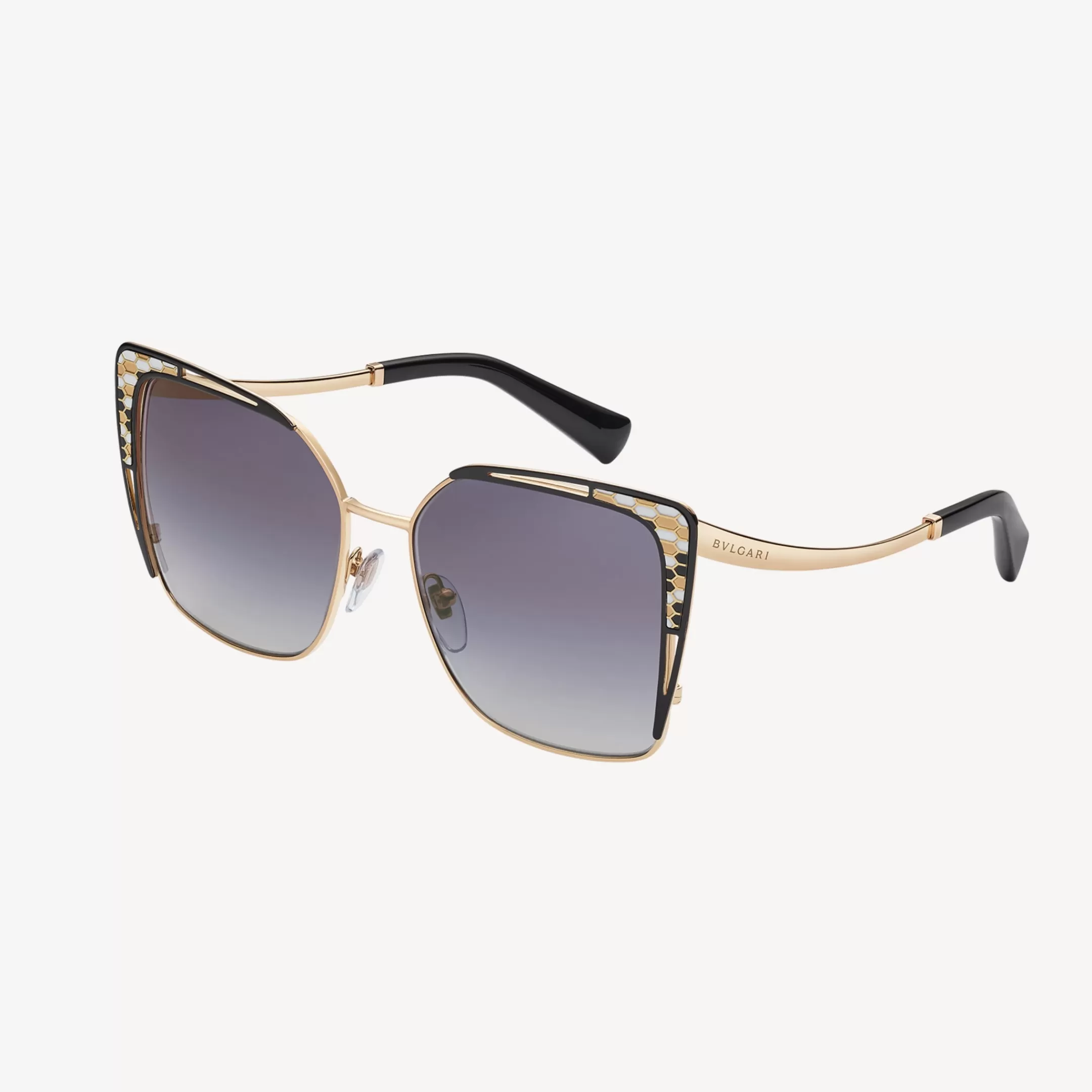BVLGARI Serpenti Sonnenbrille Grau New