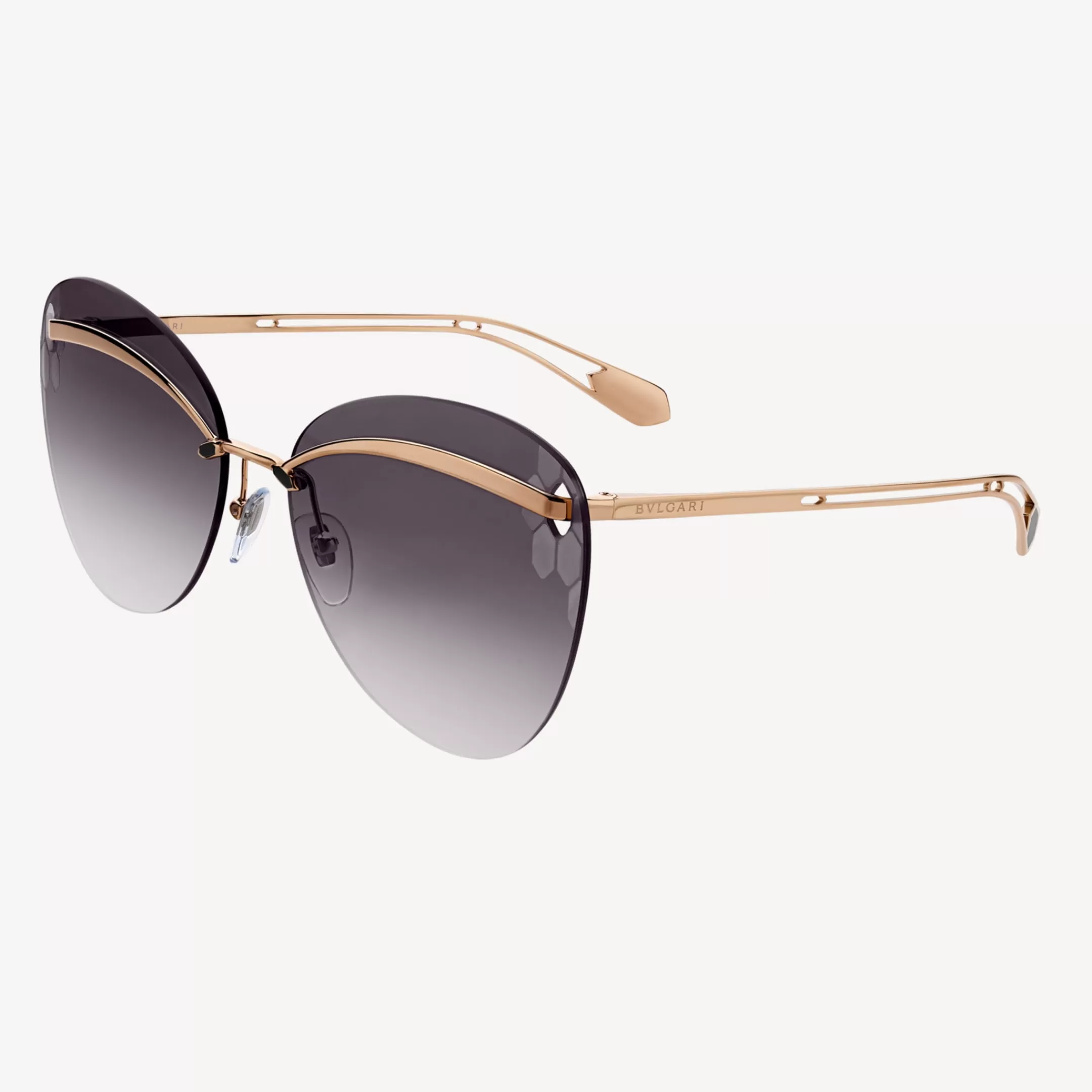 BVLGARI Serpenti Sonnenbrille Schwarz/Gold Outlet