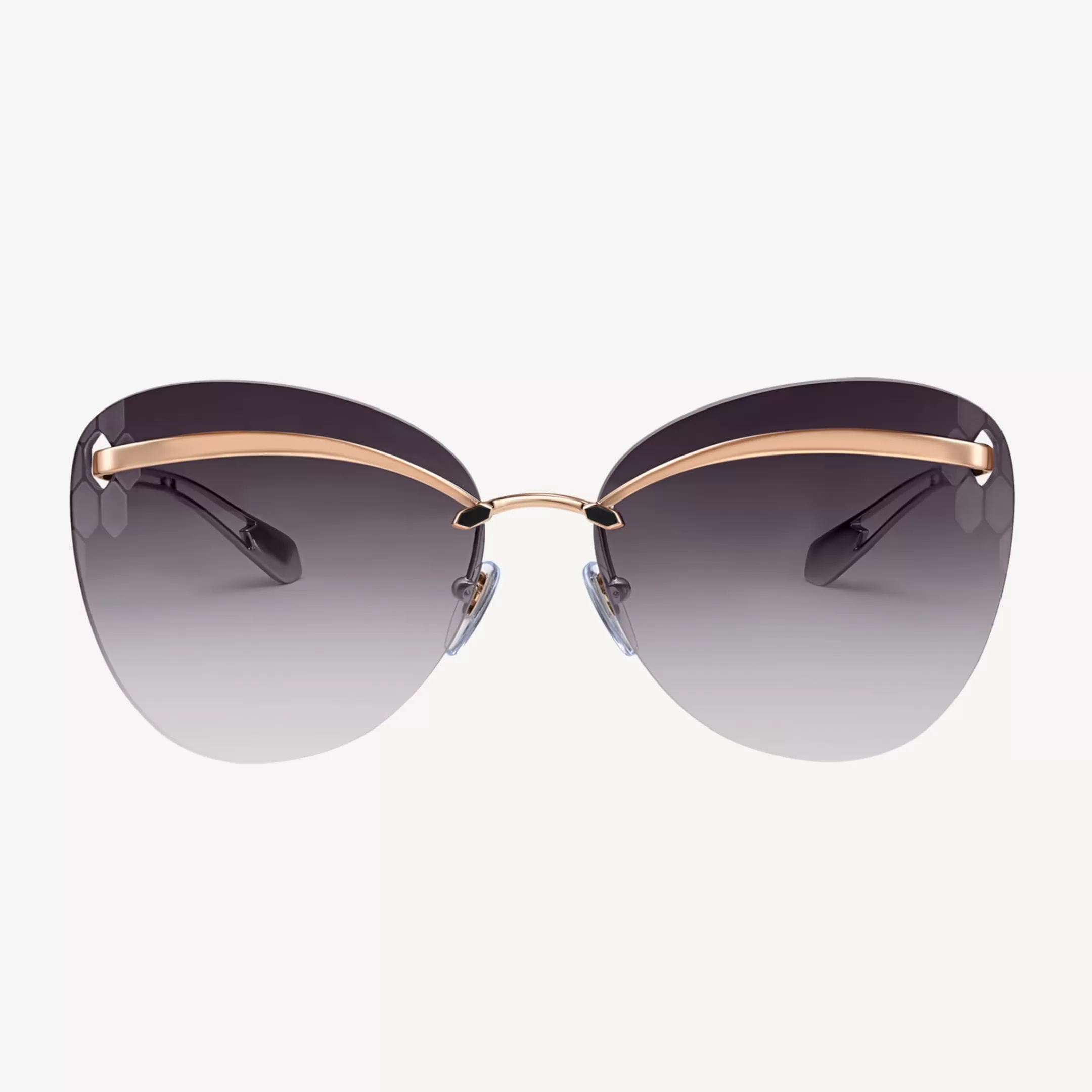 BVLGARI Serpenti Sonnenbrille Schwarz/Gold Outlet