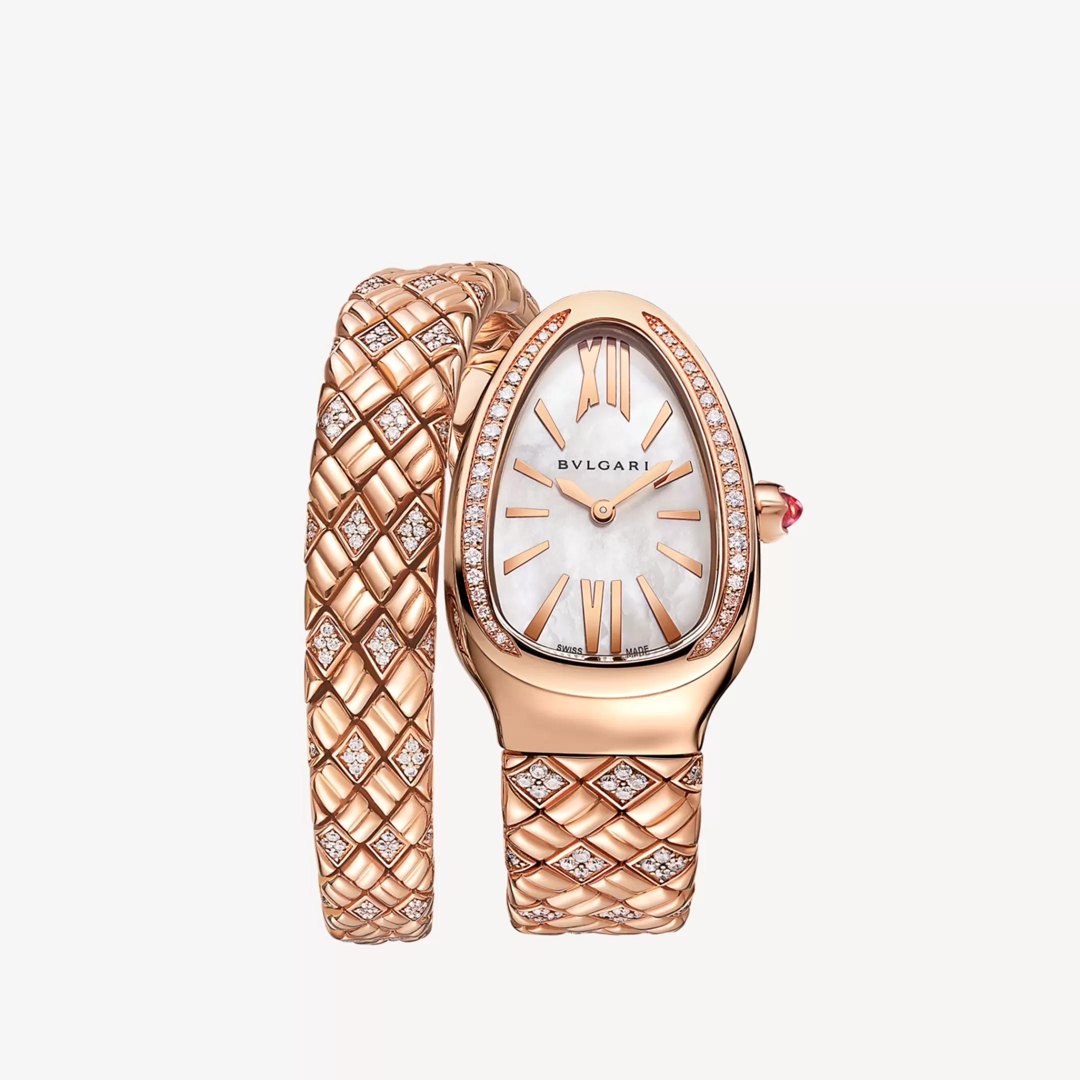 BVLGARI Serpenti Spiga Uhr Rosa/Gold Sale