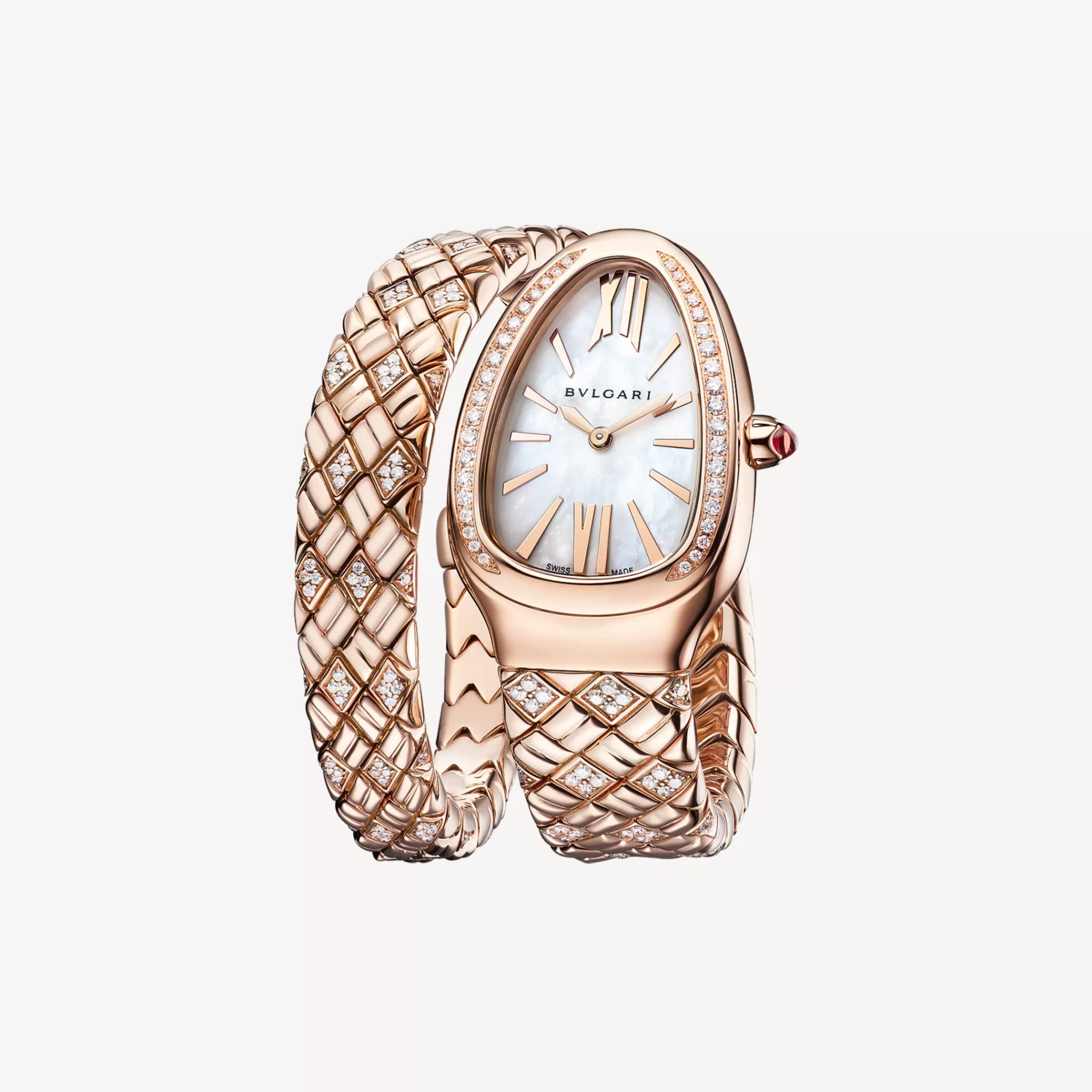 BVLGARI Serpenti Spiga Uhr Rosa/Gold Sale