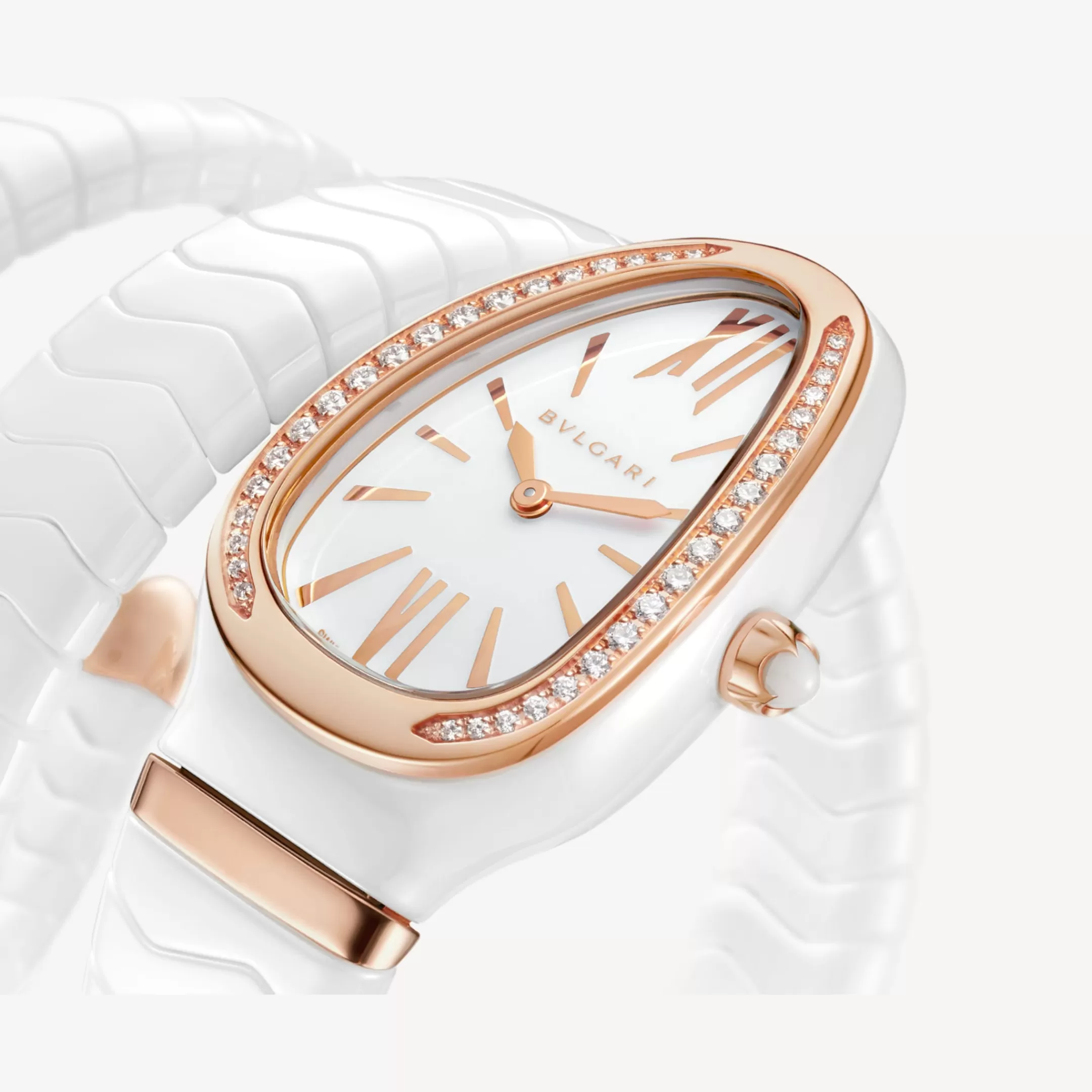 BVLGARI Serpenti Spiga Uhr Weiss Best