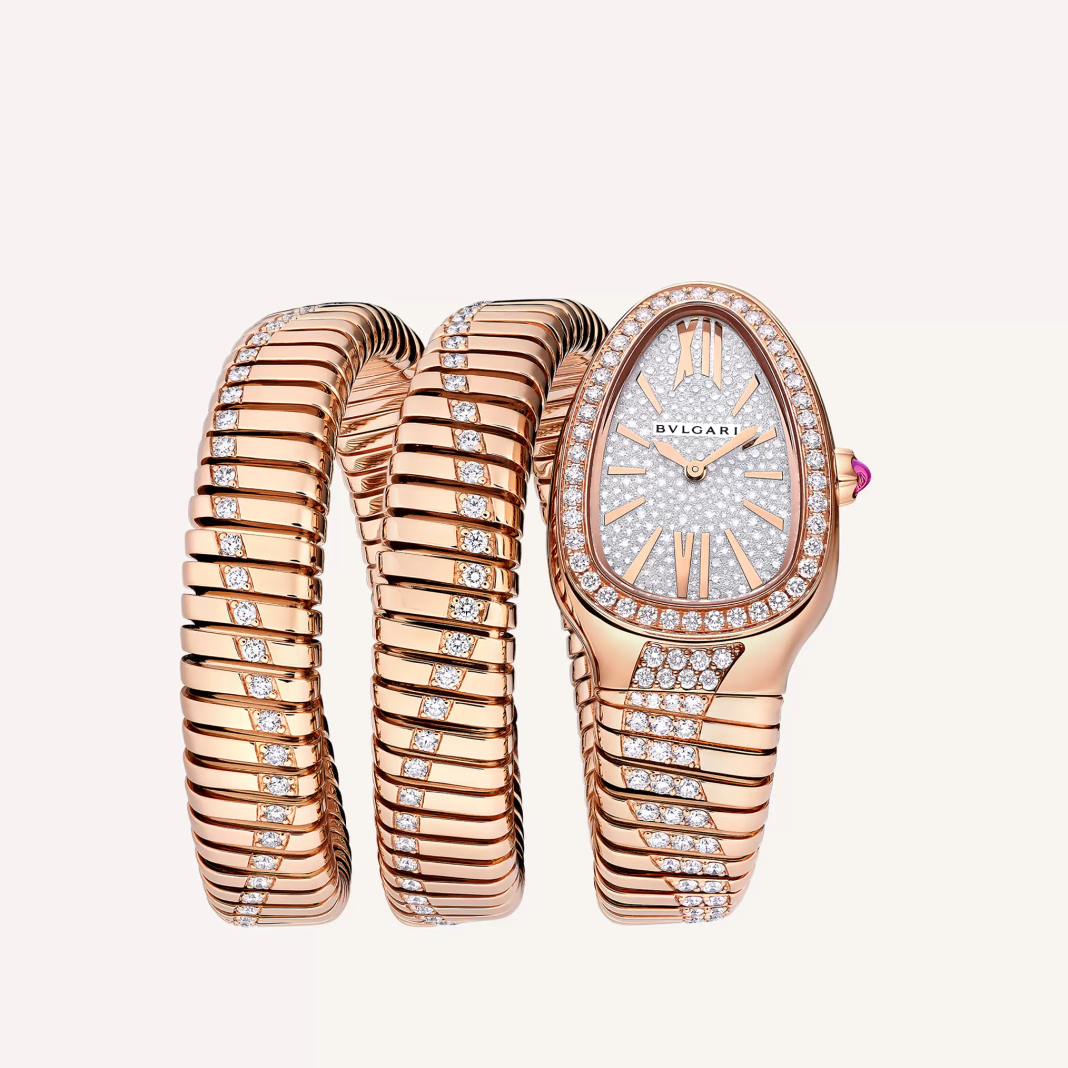 BVLGARI Serpenti Tubogas Uhr Rosa Clearance