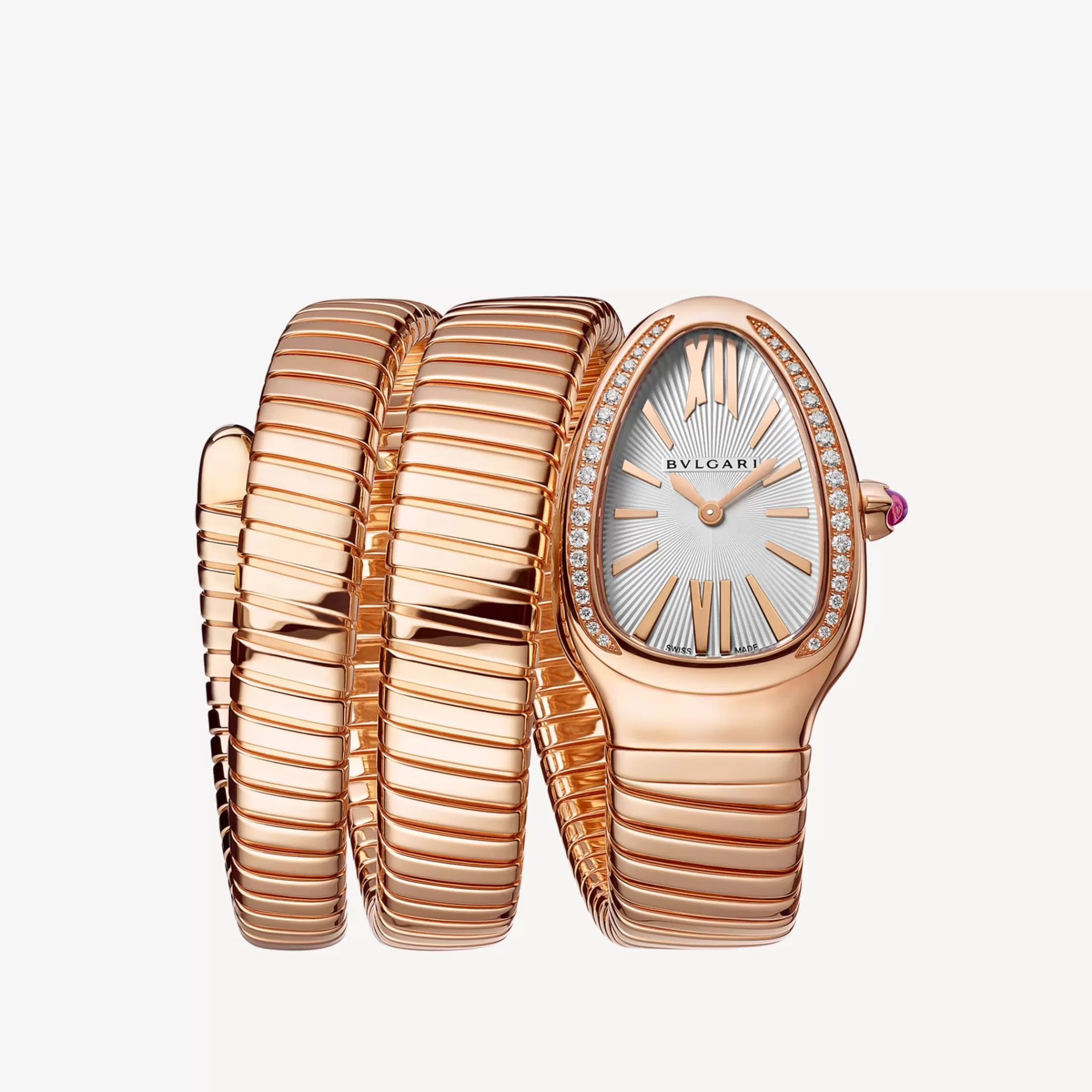 BVLGARI Serpenti Tubogas Uhr Weiss Flash Sale