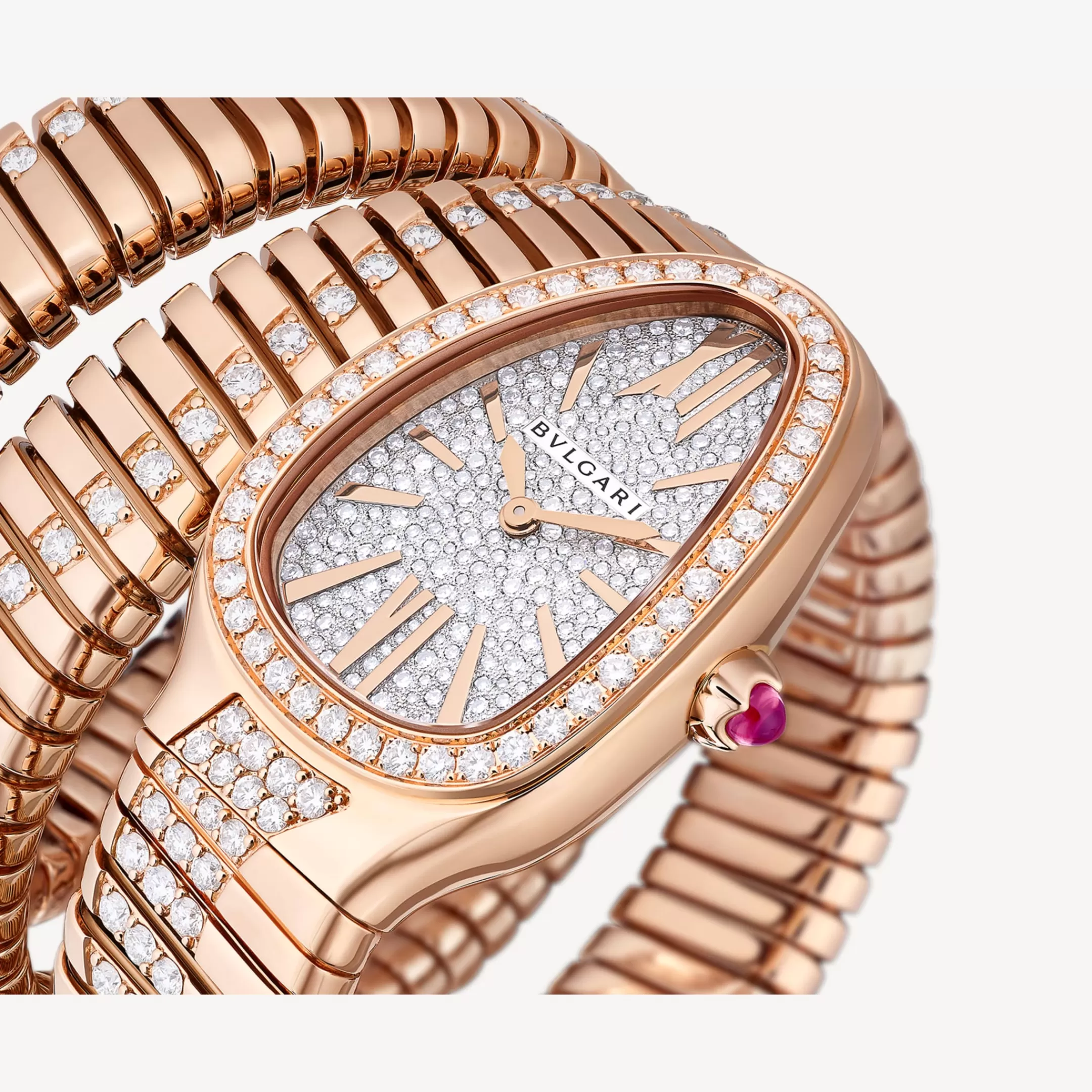 BVLGARI Serpenti Tubogas Uhr Rosa Clearance