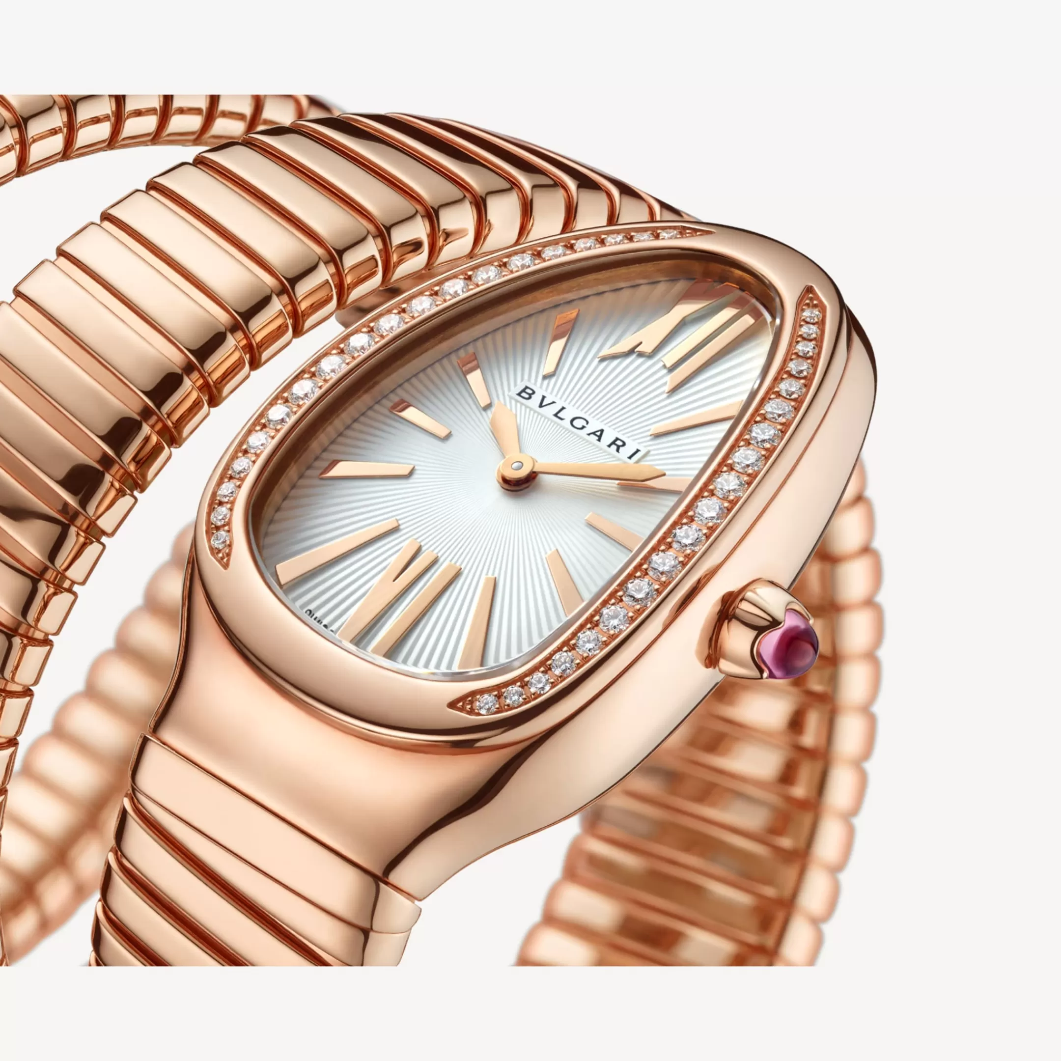 BVLGARI Serpenti Tubogas Uhr Weiss Flash Sale