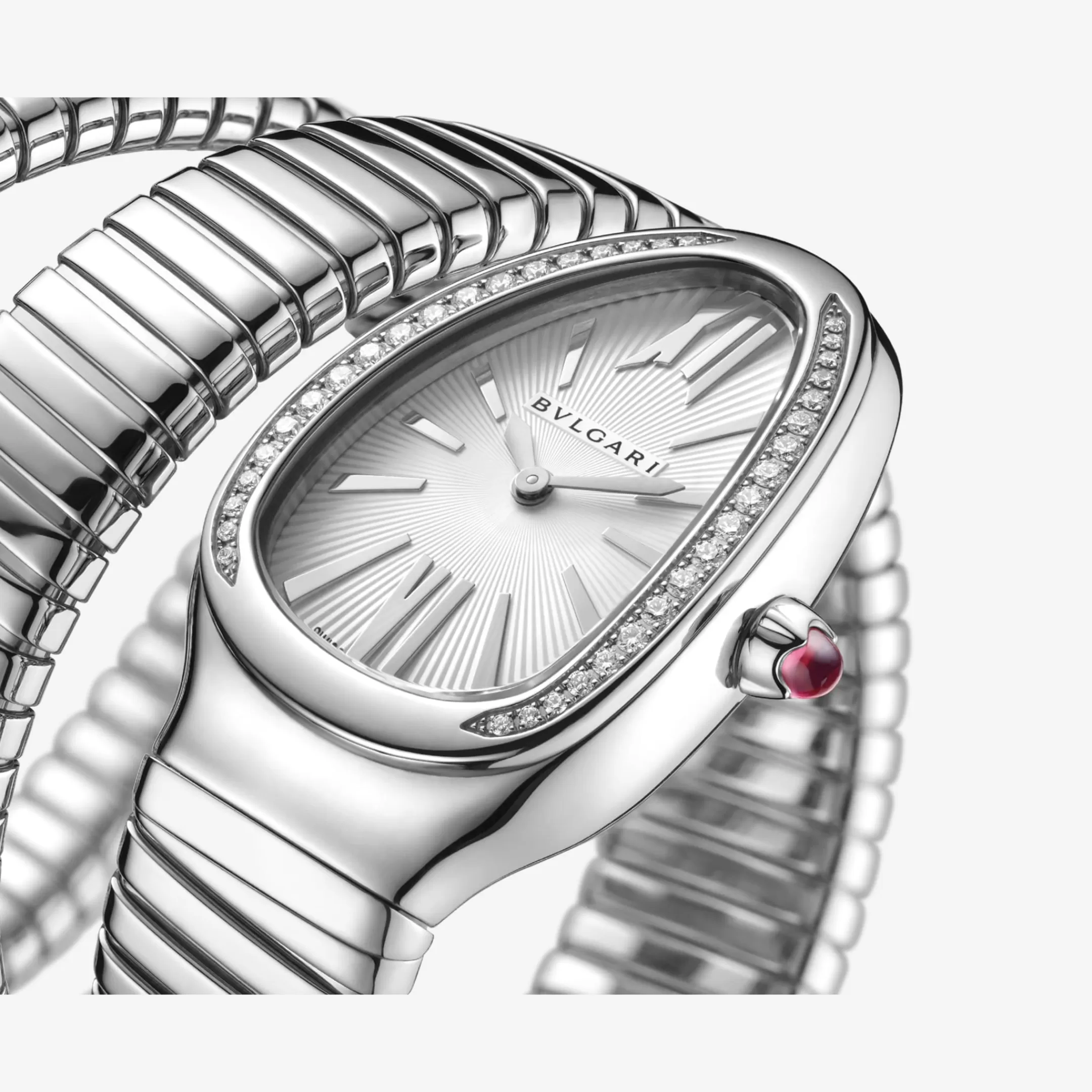BVLGARI Serpenti Tubogas Uhr Weiss Clearance
