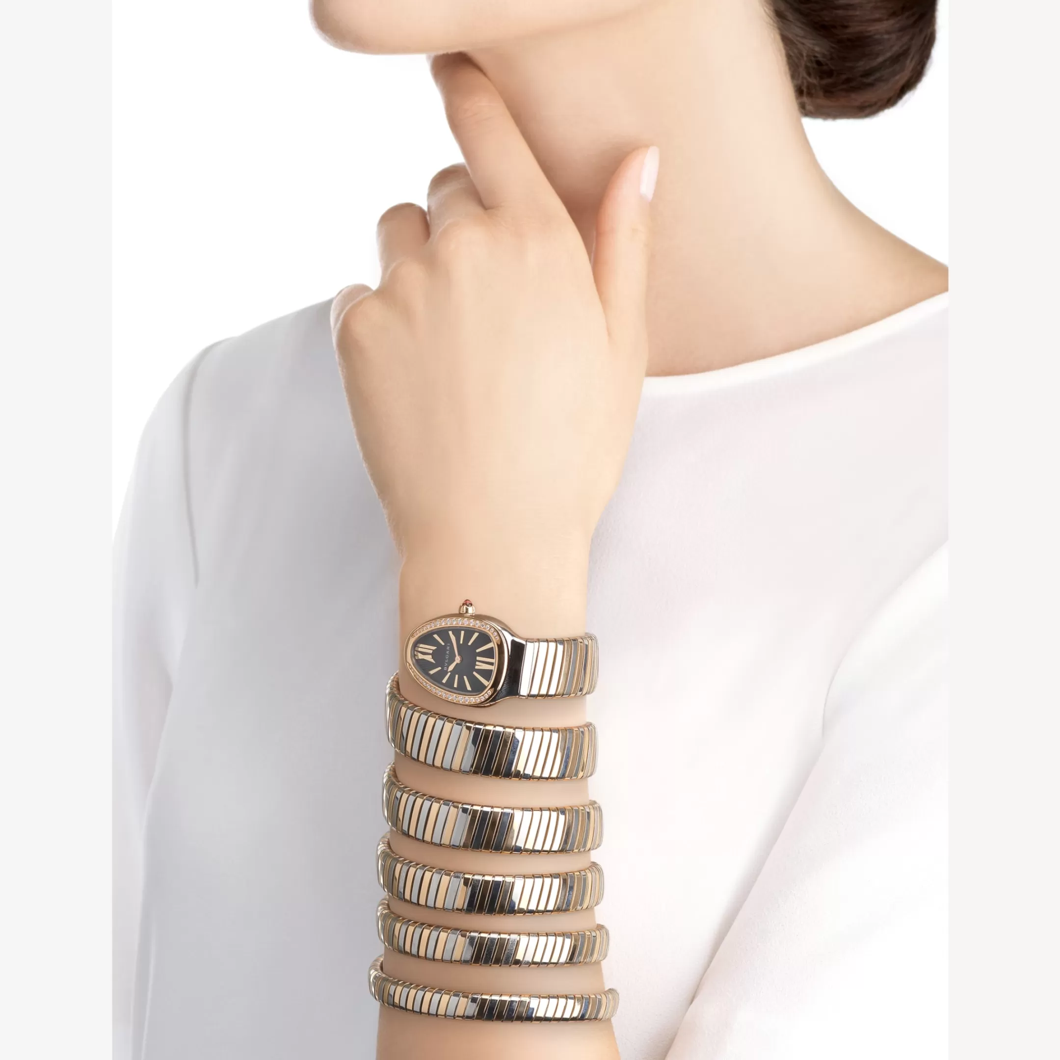 BVLGARI Serpenti Tubogas Uhr Schwarz Cheap