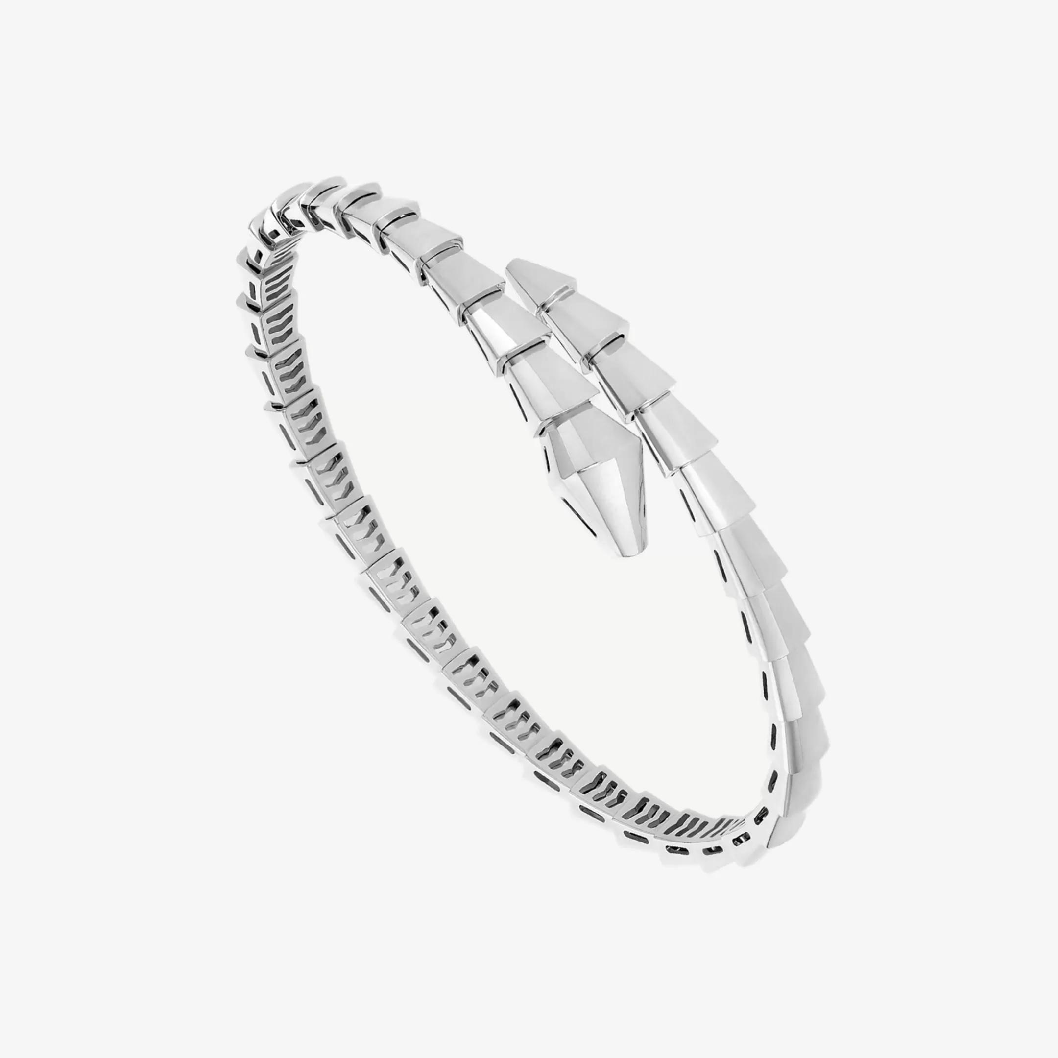 BVLGARI Serpenti Viper Armband Weiss Discount