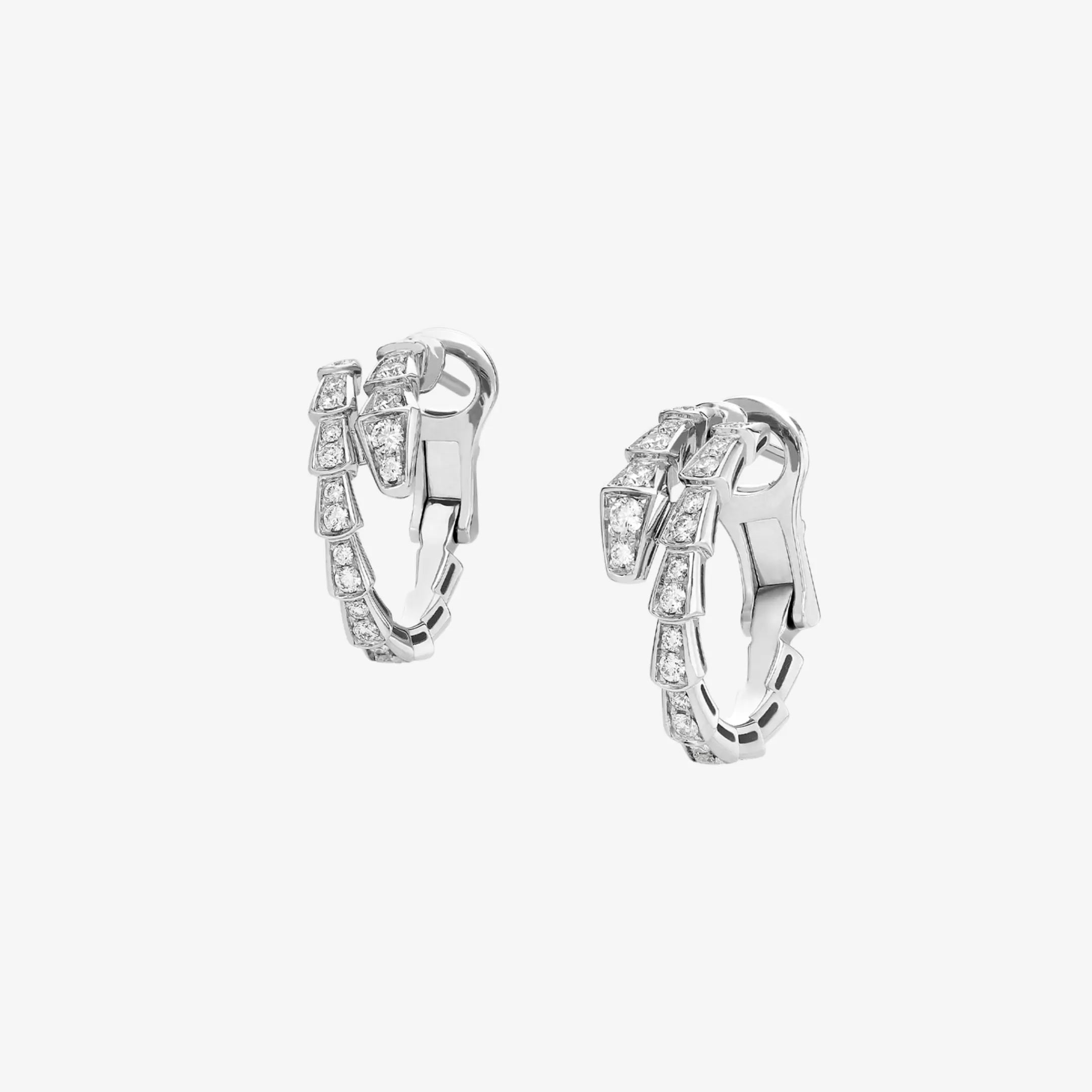 BVLGARI Serpenti Viper Ohrringe Weiss Cheap