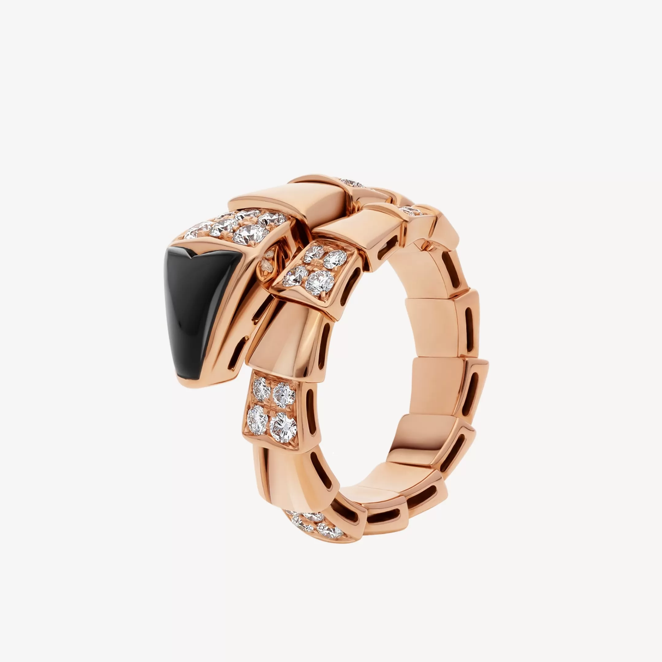 BVLGARI Serpenti Viper Ring Schwarz Cheap