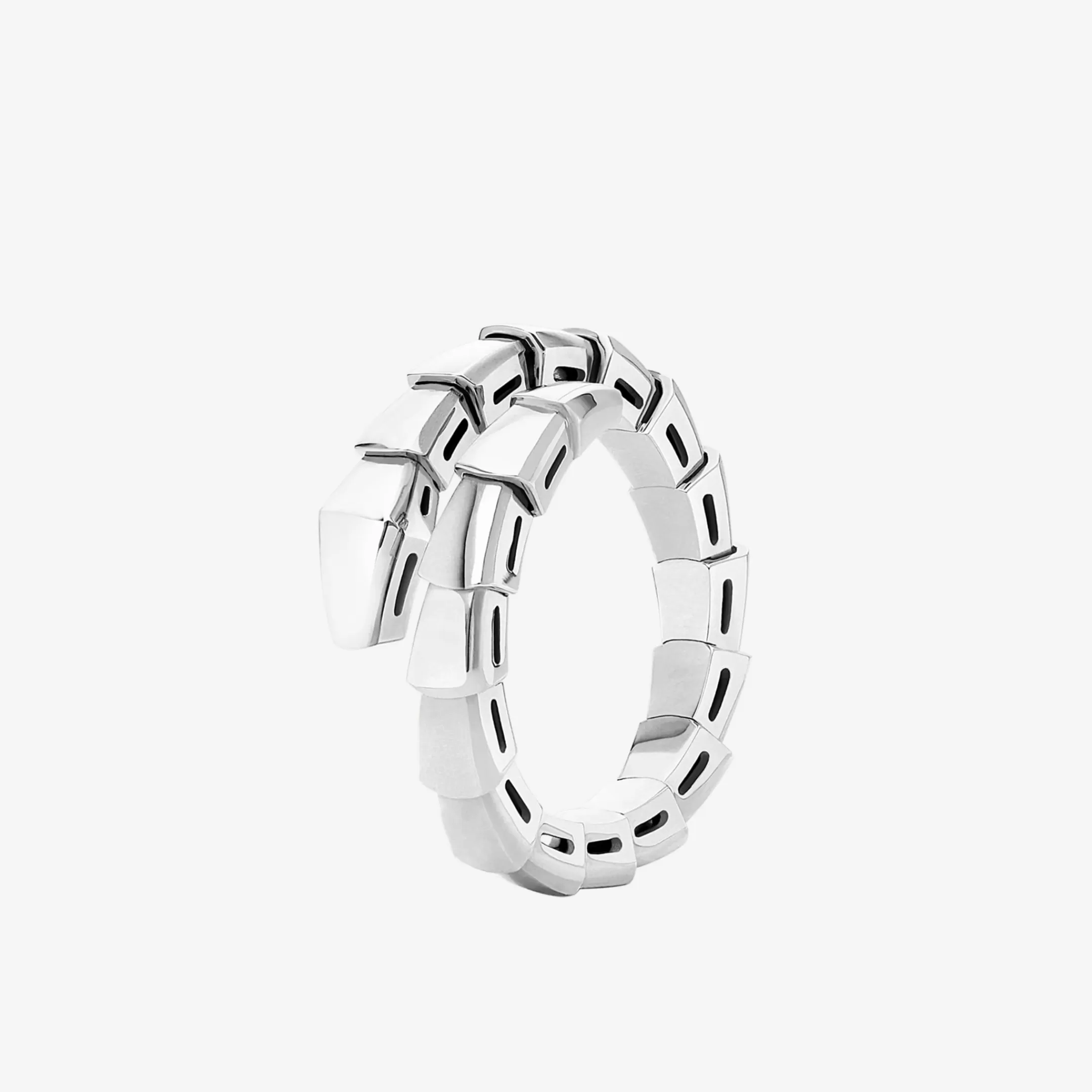 BVLGARI Serpenti Viper Ring Weiss New