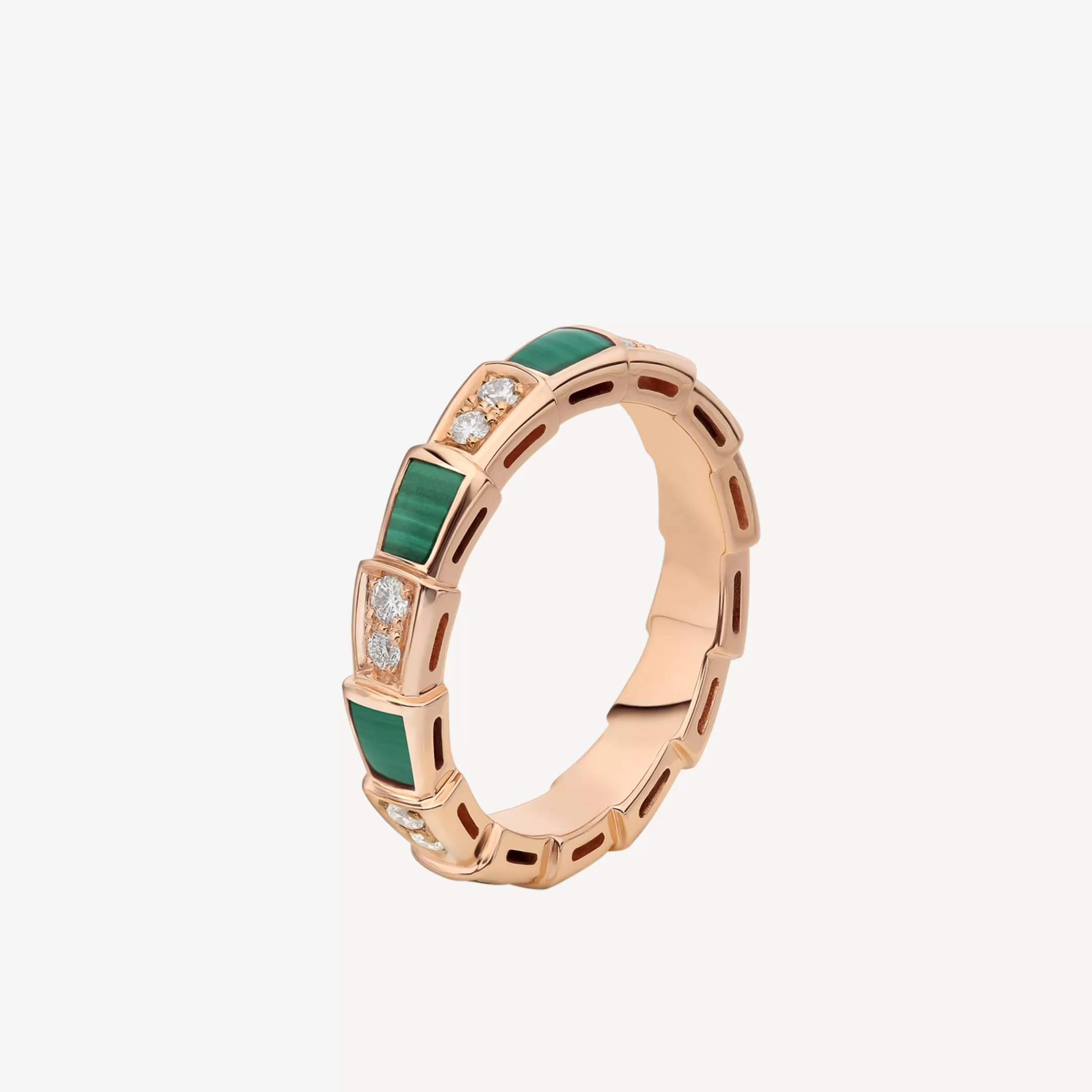 BVLGARI Serpenti Viper Ring Grun Fashion