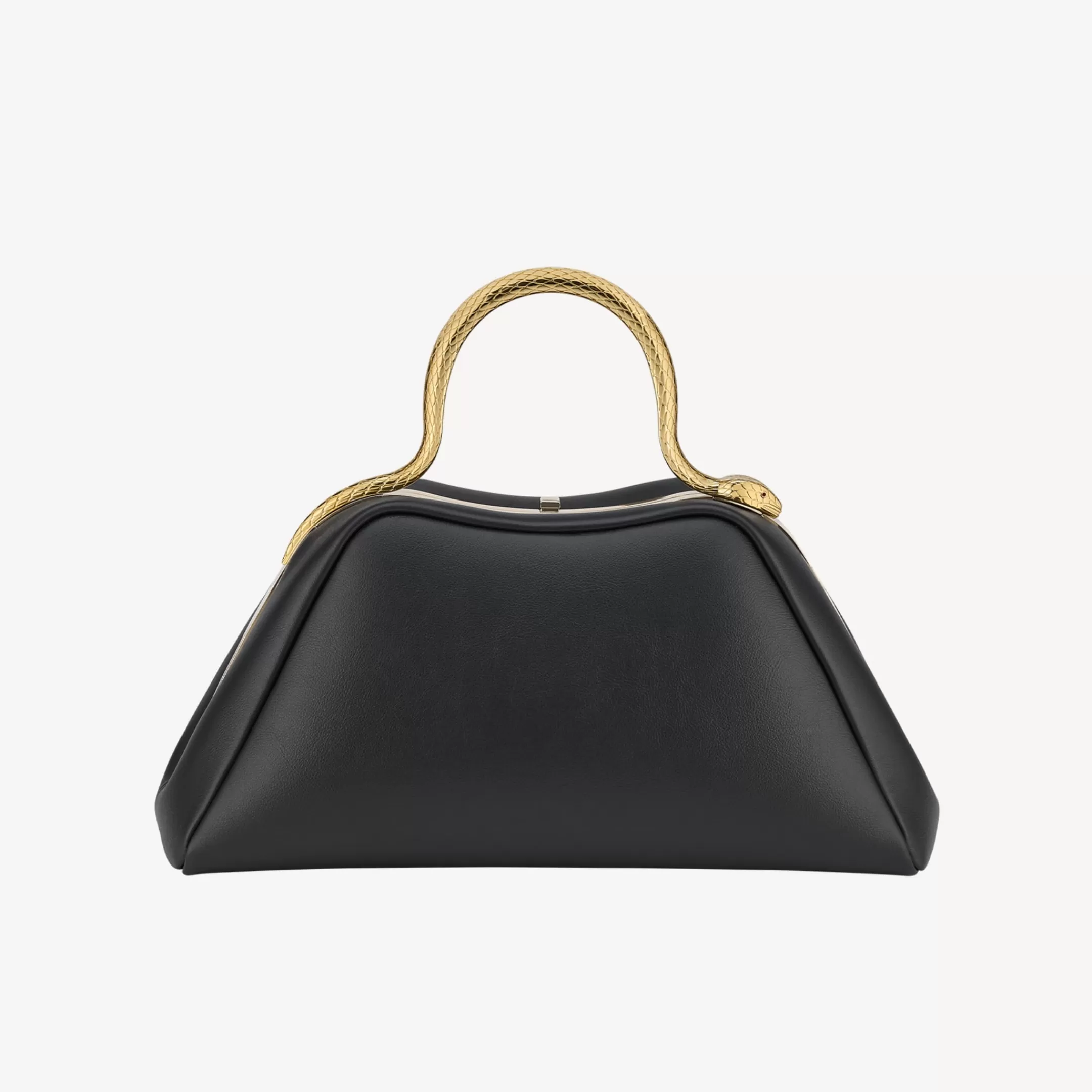 BVLGARI Serpentine Henkeltasche Schwarz Best Sale