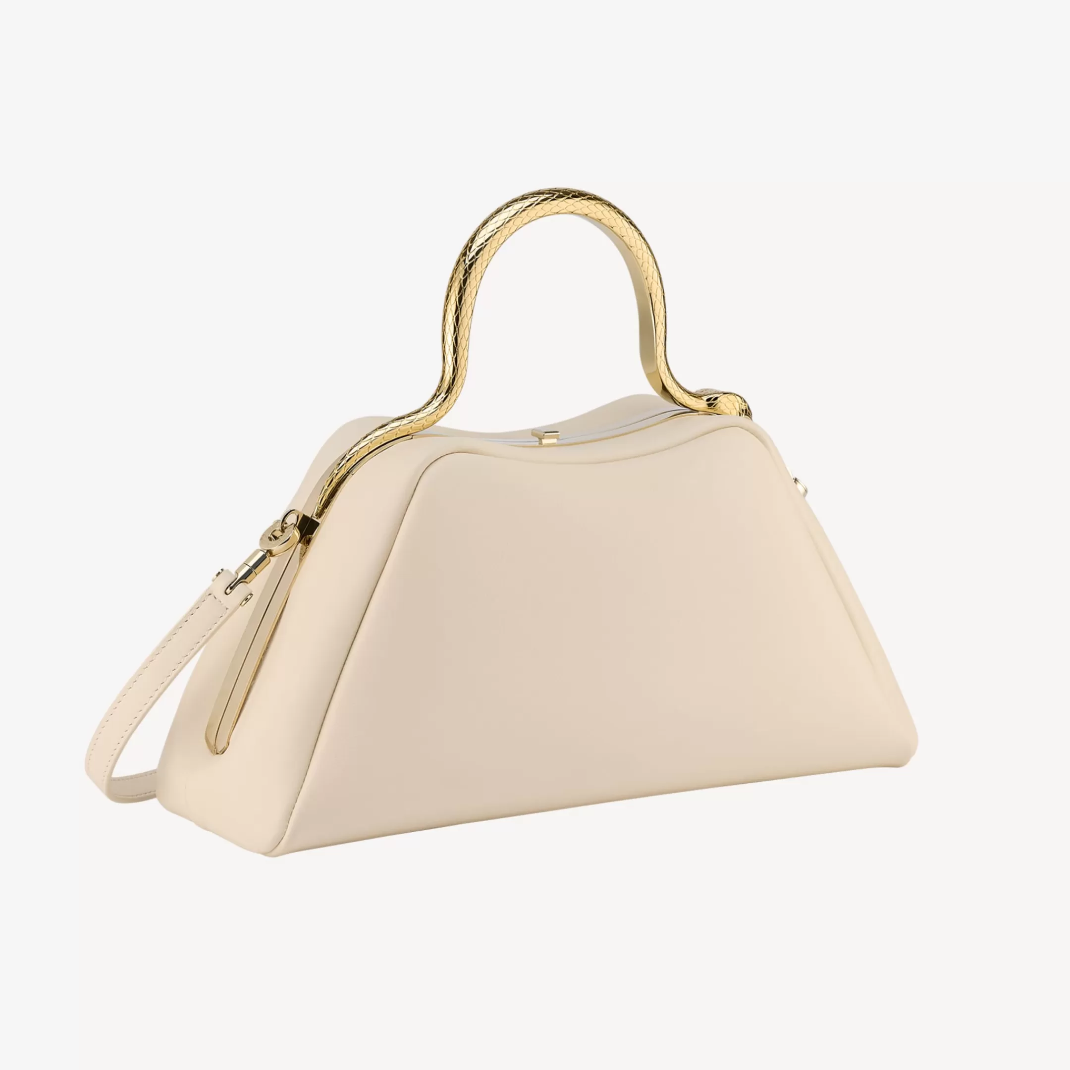 BVLGARI Serpentine Henkeltasche Elfenbein Discount