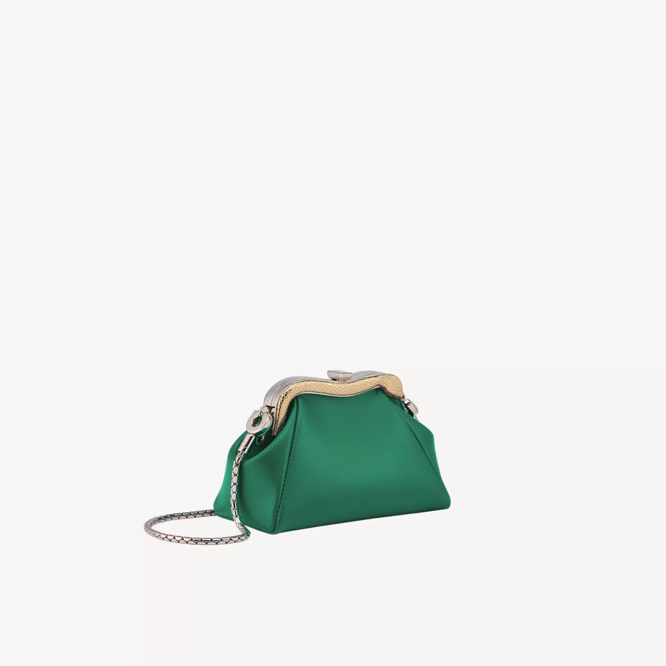 BVLGARI Serpentine Micro Pochette Grun Outlet