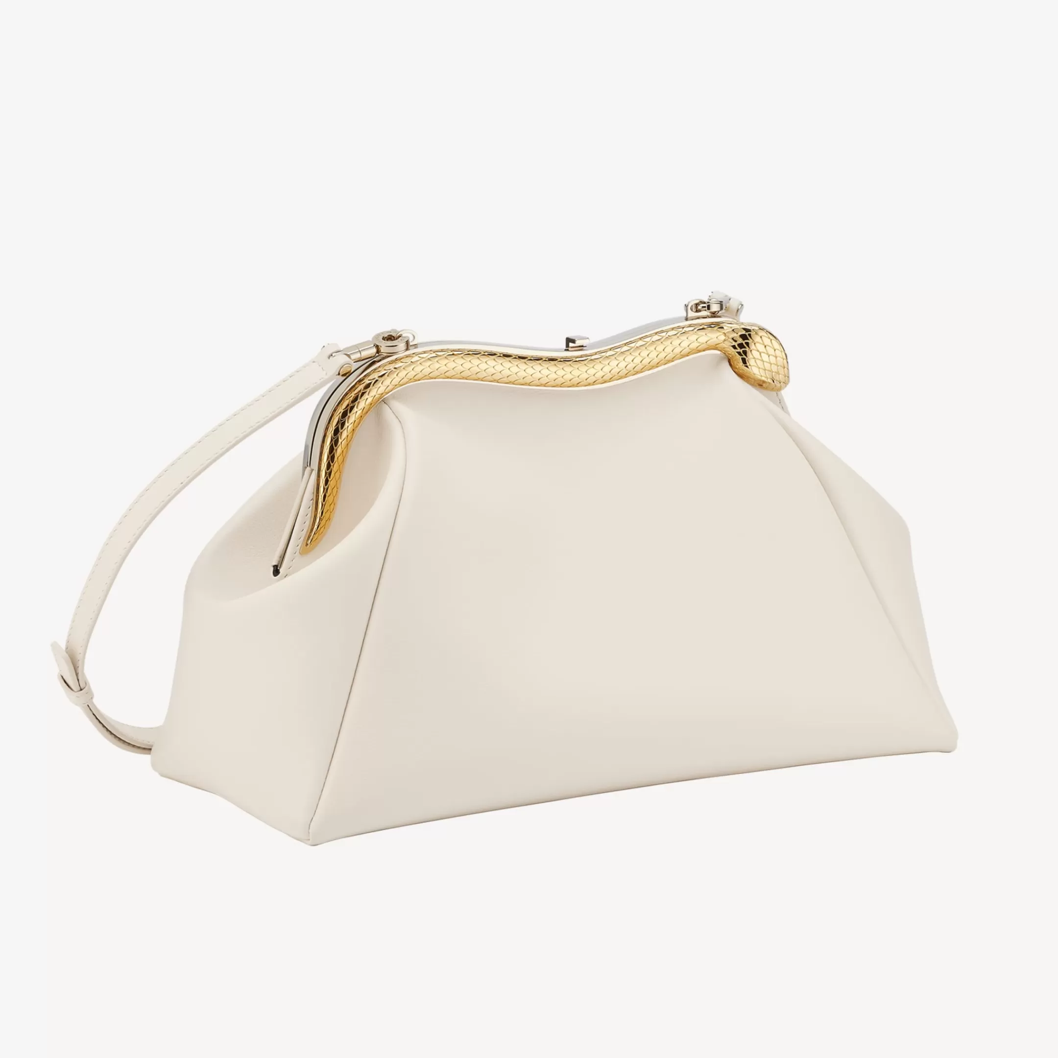 BVLGARI Serpentine Pouch Elfenbein Clearance