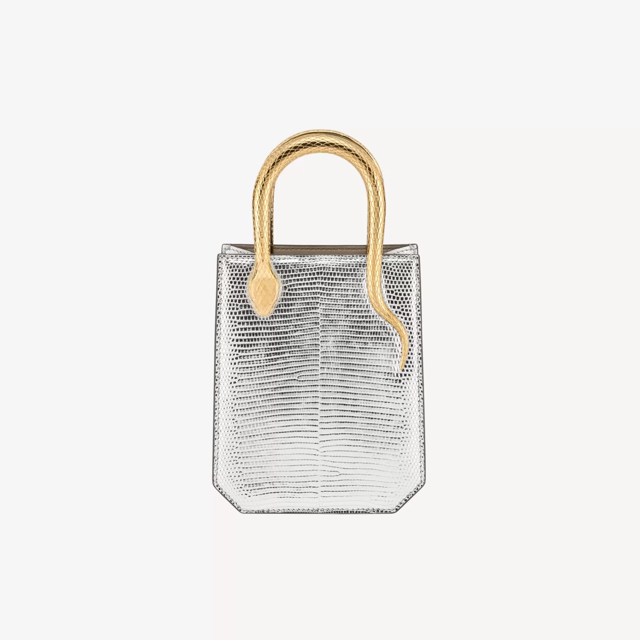 BVLGARI Serpentine Tragetasche Silber Cheap