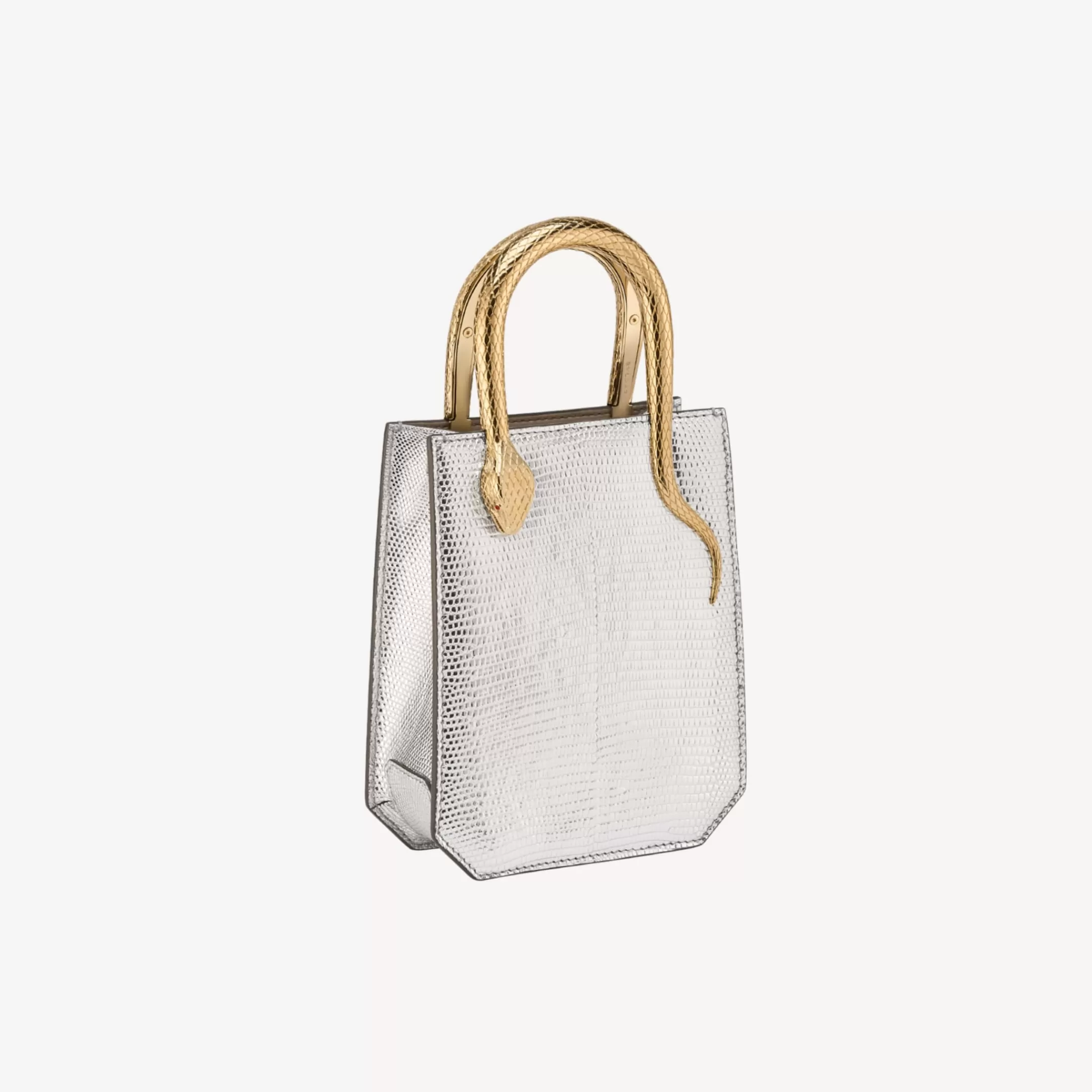 BVLGARI Serpentine Tragetasche Silber Cheap