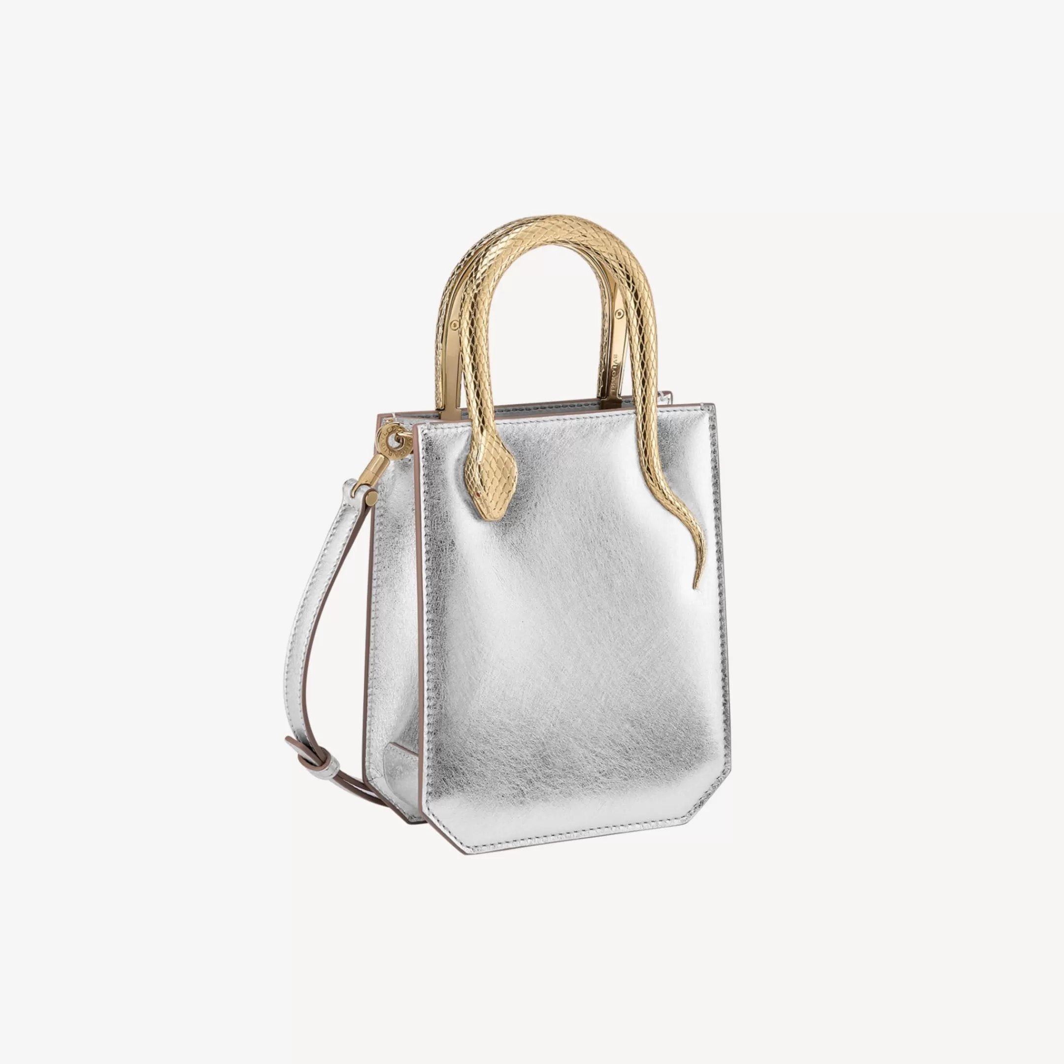 BVLGARI Serpentine Tragetasche Silber Flash Sale